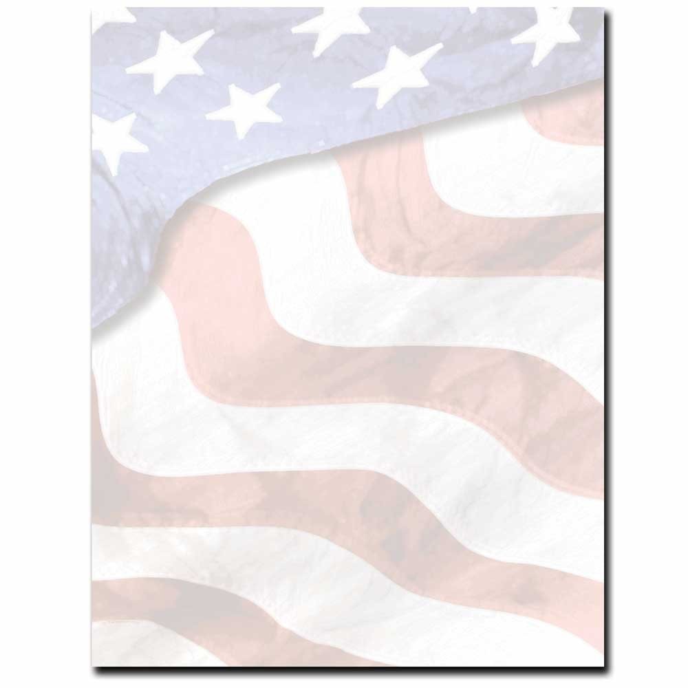 100 Pack Grand Old Flag Letterhead Laser Inkjet Printer Paper 8.5×11 In