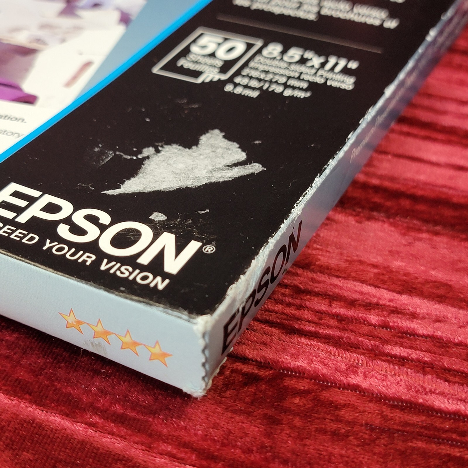 NIP NEW Epson Premium Presentation Paper MATTE 8.5×11″ Double-sided 50 Sheets