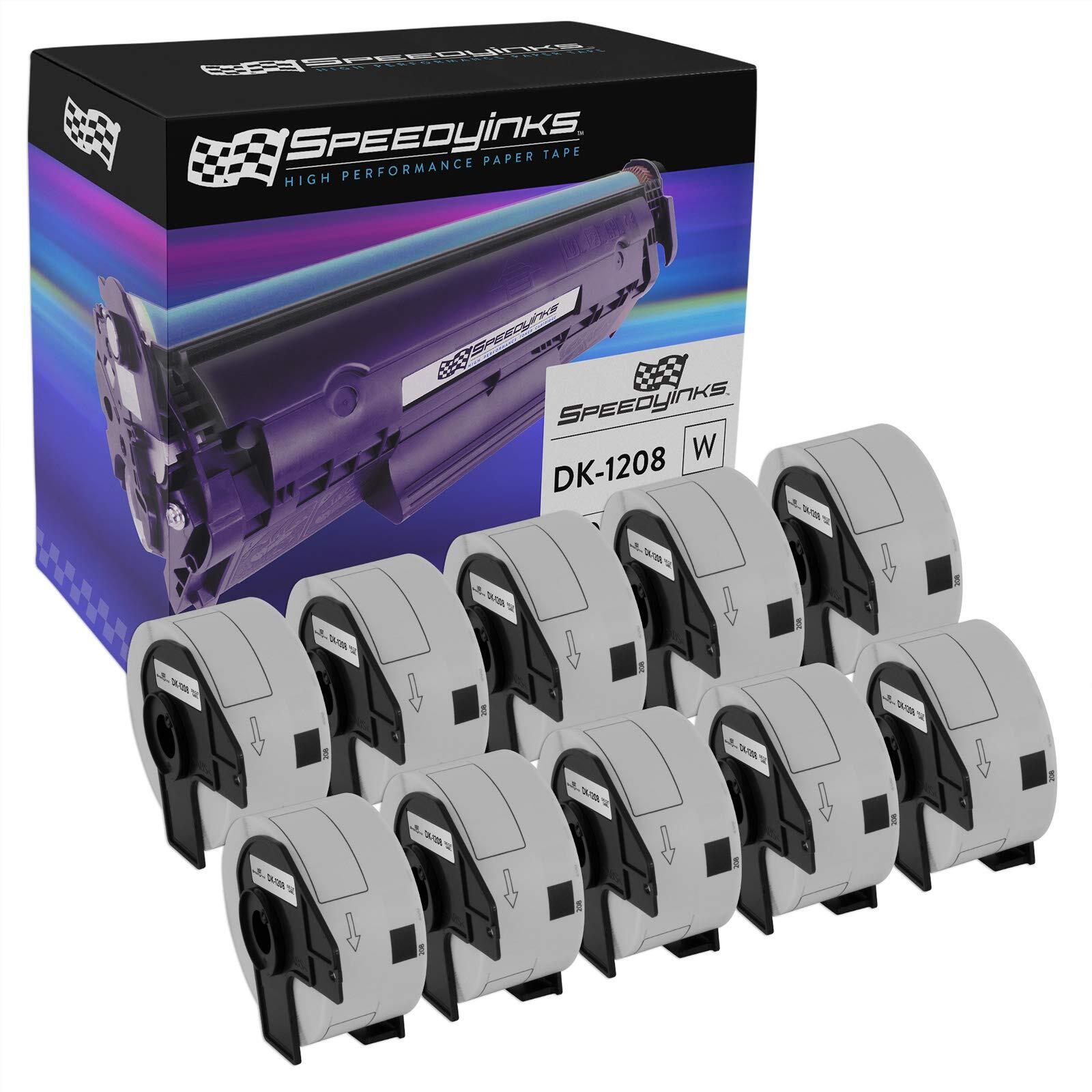 10PK Compatible DK-1208 Address Labels – 1.4 in x 3.5 in (38 mm x 90.3 mm)