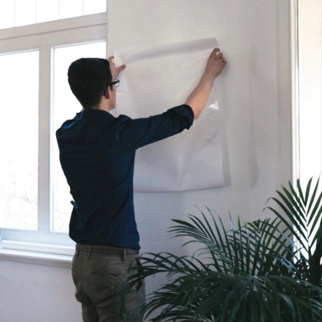 Electrostatic Self Adhesive Whiteboard Film Magnetically Adheres to All Ob…
