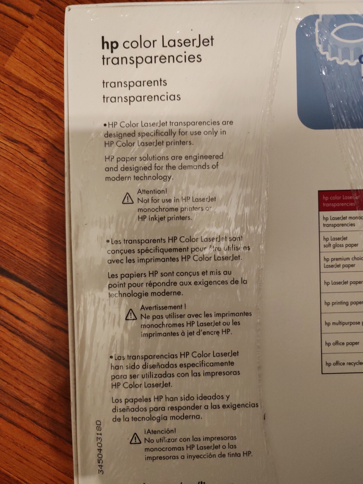 3M HP Transparency Film for Laser Printers and Copiers 150 Sheets, 8.5 x 11