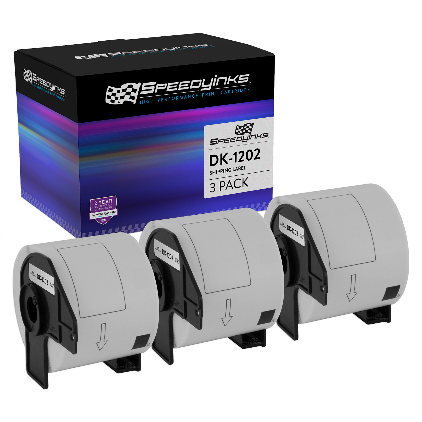 3PK Compatible DK-1202 Shipping Labels – 2.4 in x 3.9 in (62 mm x 100 mm)