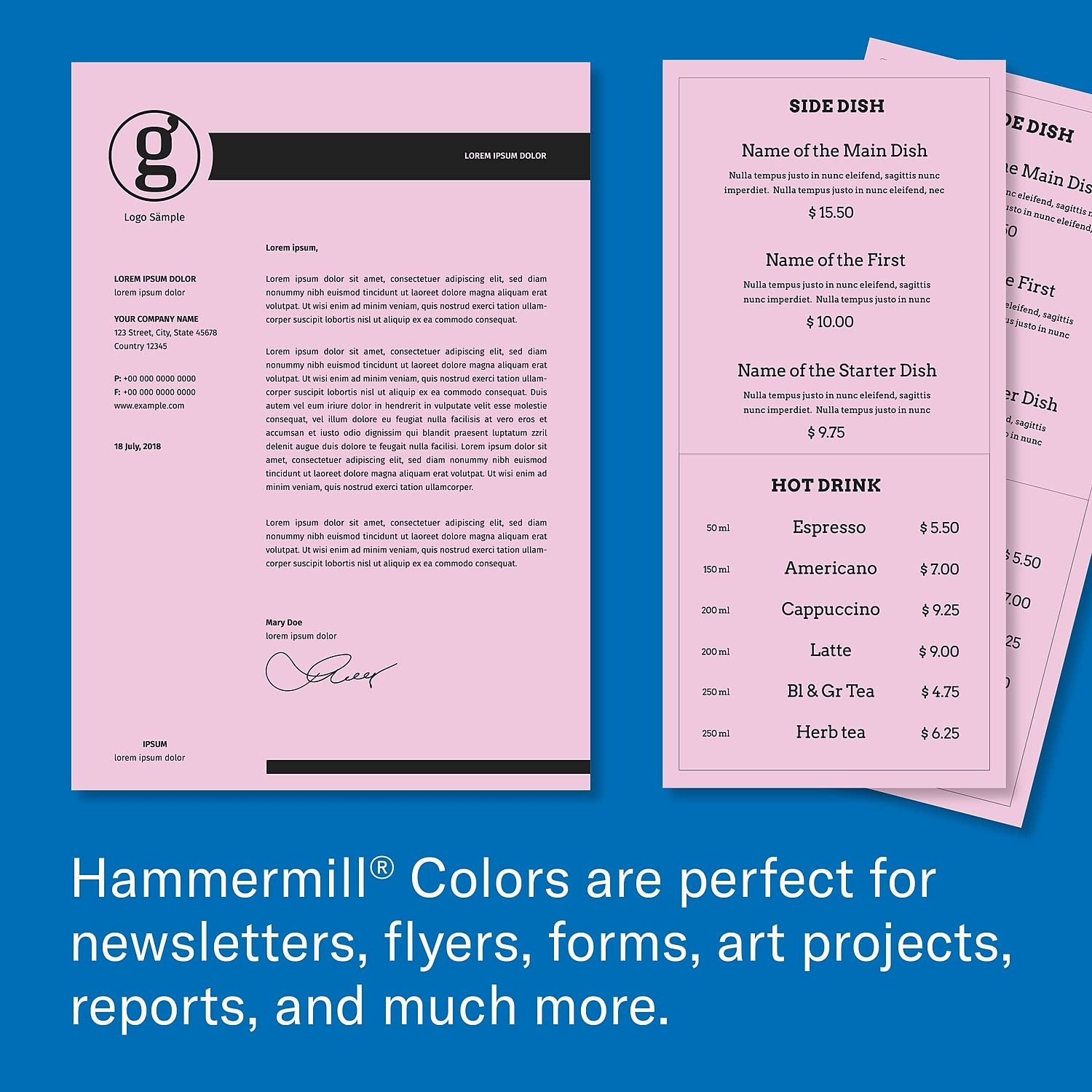 Colored Paper, 20 lb Lilac Printer Paper, 8.5 x 11-1 Ream (500 Sheets) – Made…