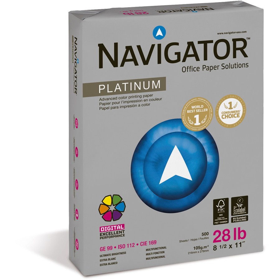Soporcel NPL1128 Navigator Platinum Paper 28lb 2500 Sheets