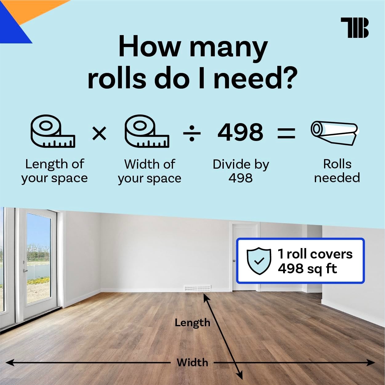 36″x166′ Floor Protection Paper Roll – Thick Brown Rosin Masking, 100% Recycled
