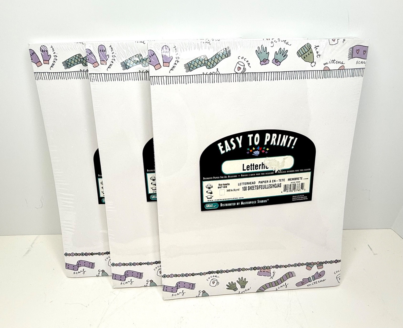 Holiday, Winter Letterhead Printer Paper, 8.5×11, 1 pack of 100, 3 available