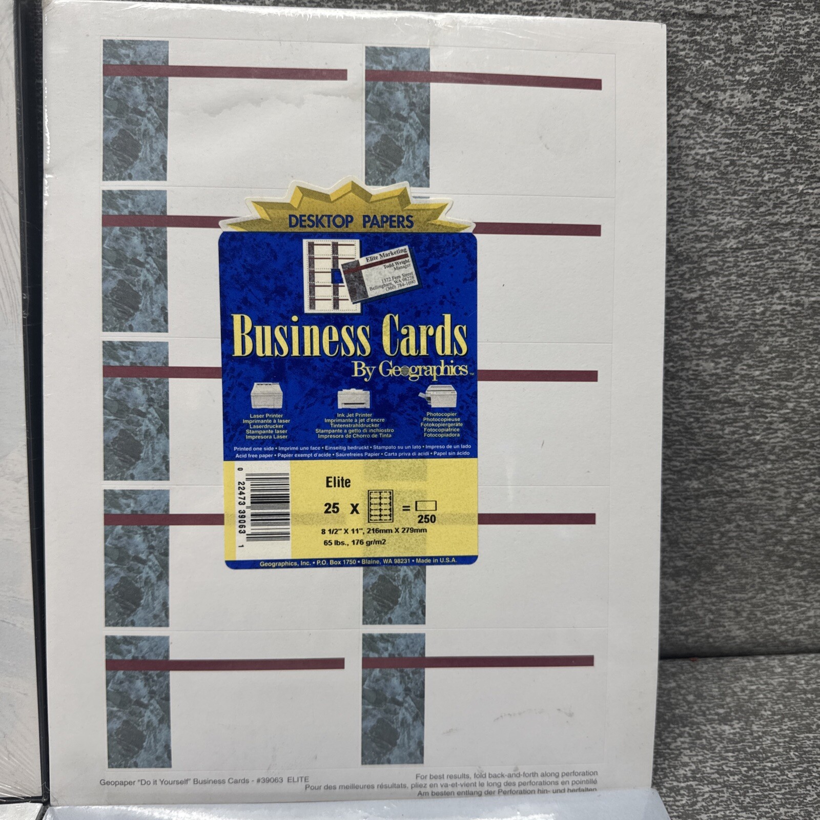 Lot Of 4 Packs Of Specialty Printer Paper