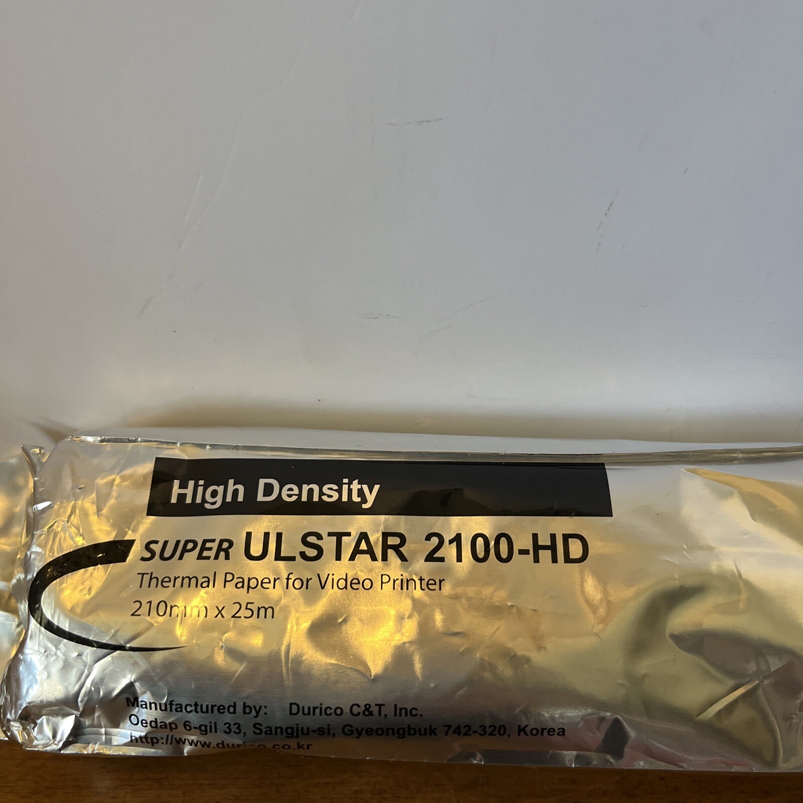 Durico Super Ulstar Brand Thermal Paper one roll (2100 HD) 210mm x 25m