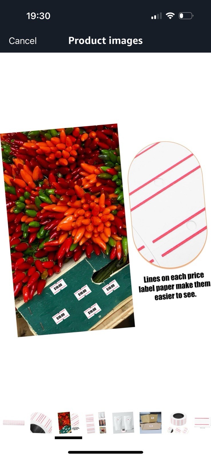 Crisp Printing Self Adhesive Tags 10 Rolls Blank Labels White Sticker Paper for