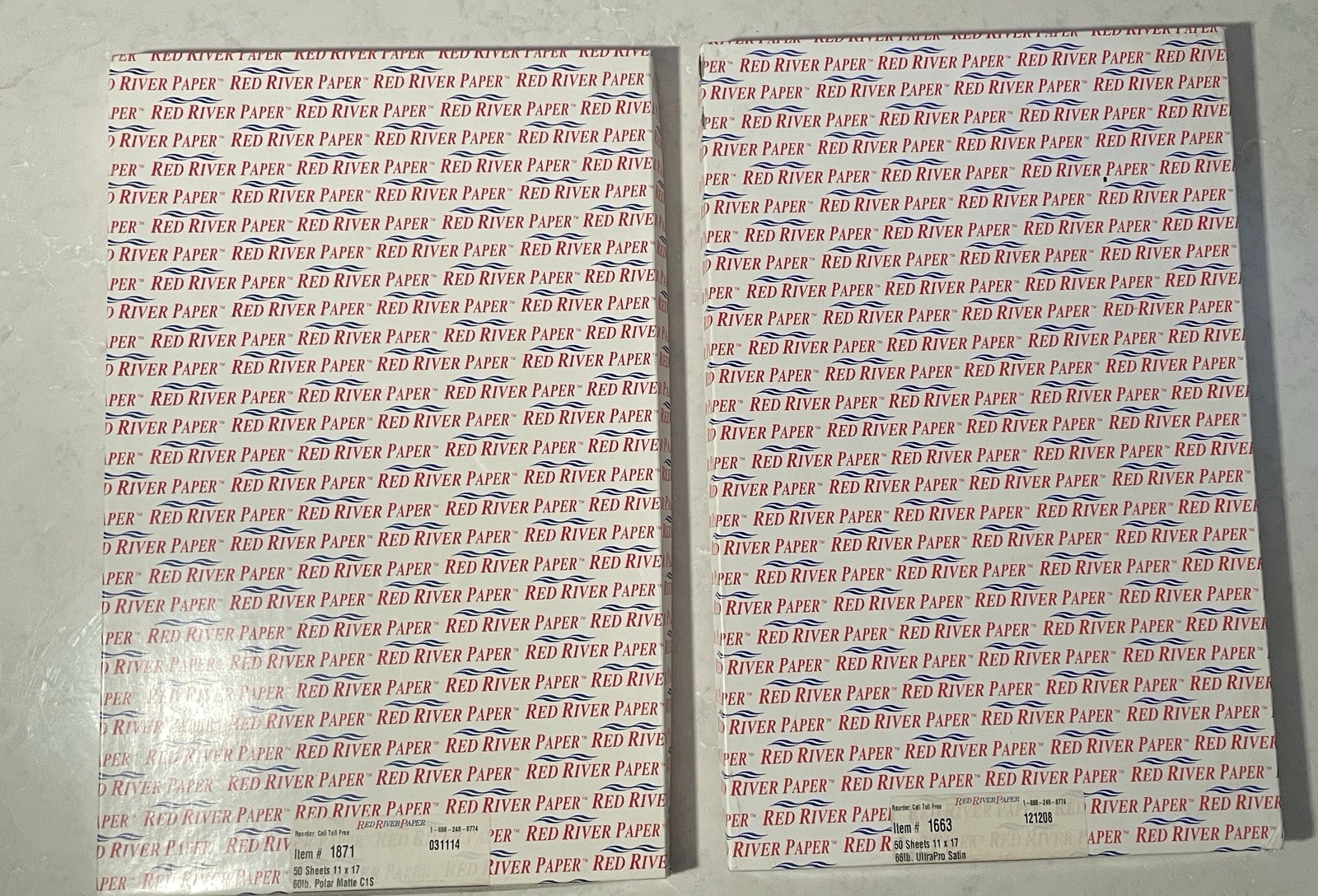 Red River Paper Lot 11×17 – Polar Matte, Ultra Pro Satin