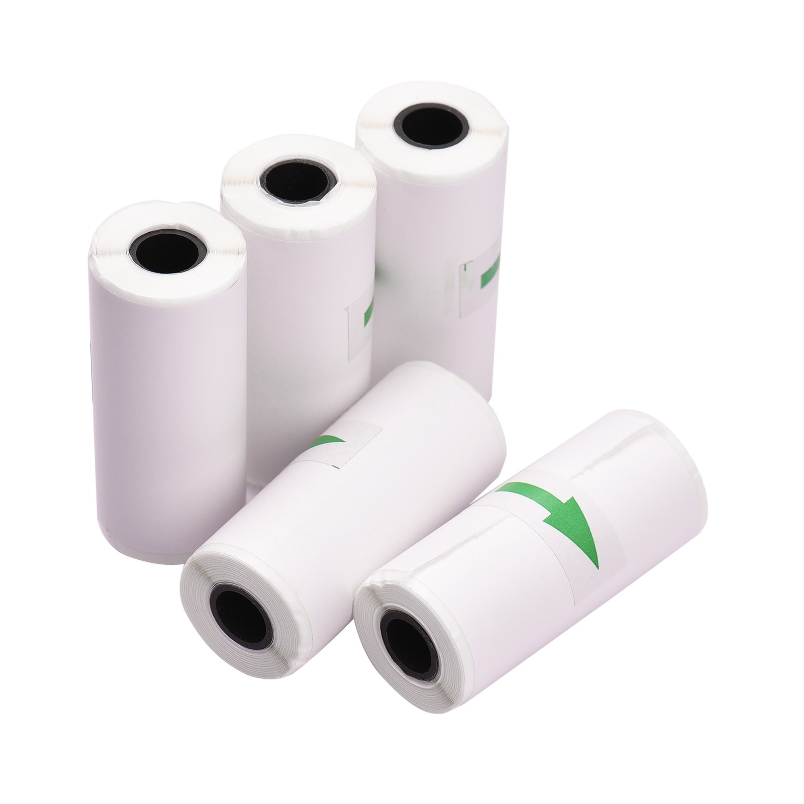 5pcs Thermal Paper Rolls Clear Adhesive Sticker Paper For Photo Printing For