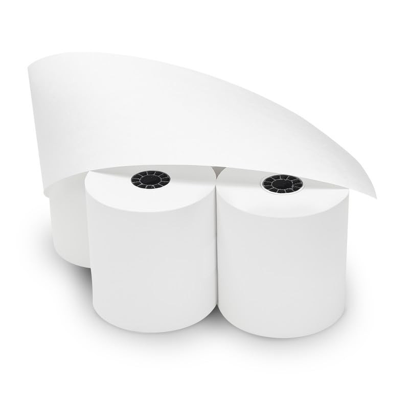 (50 Rolls) 3″ x 165′ 1-Ply Bond Receipt Paper POS Cash 3 x 165, white