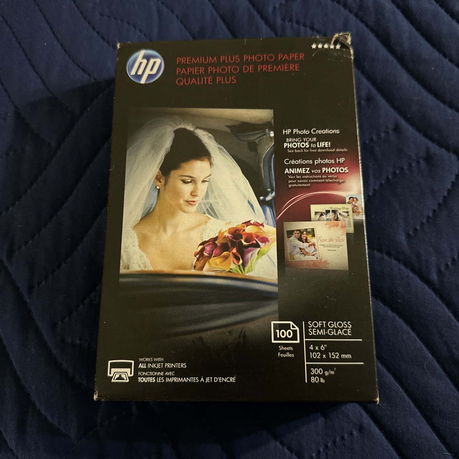 HP Premium Plus Soft Gloss Photo Paper 100 Sheets 4×6 Hewlett Packard