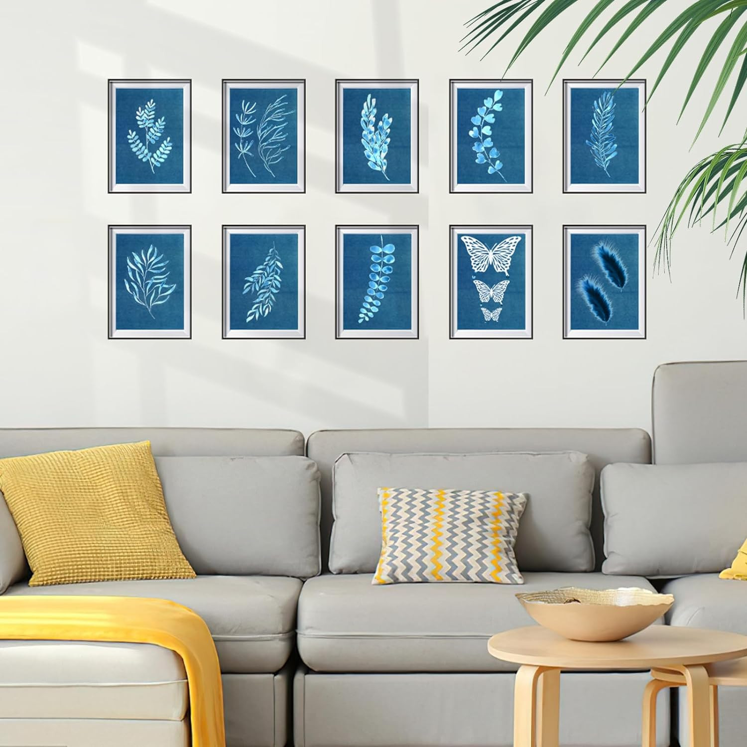 80 Pcs Cyanotype Paper, High Sensitivity Sun Print Paper Kit with 2 Sleeves and