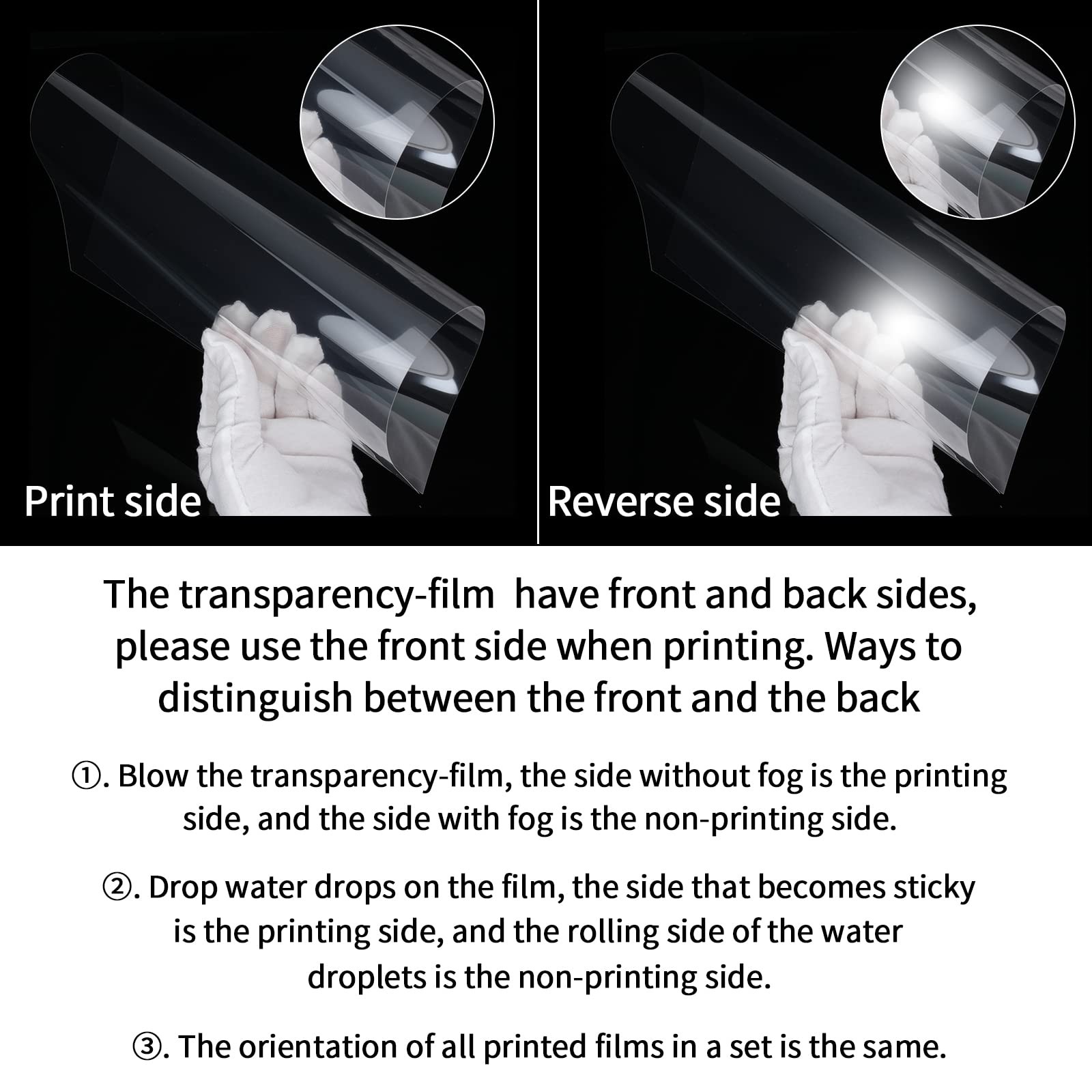 30 Sheets Inkjet Transparency Film 100% Clear Acetate Sheets for Crafts