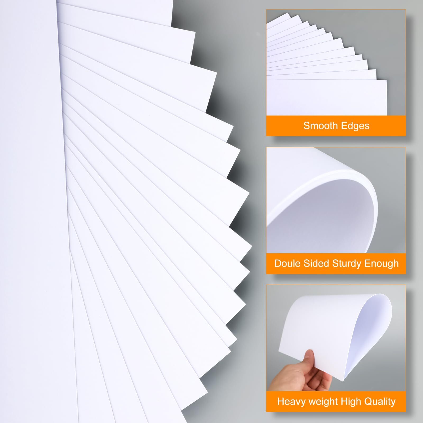 A4 Cardboard Paper 300gsm – 50 Sheets Thick Paper for Printers – Premium Prints…