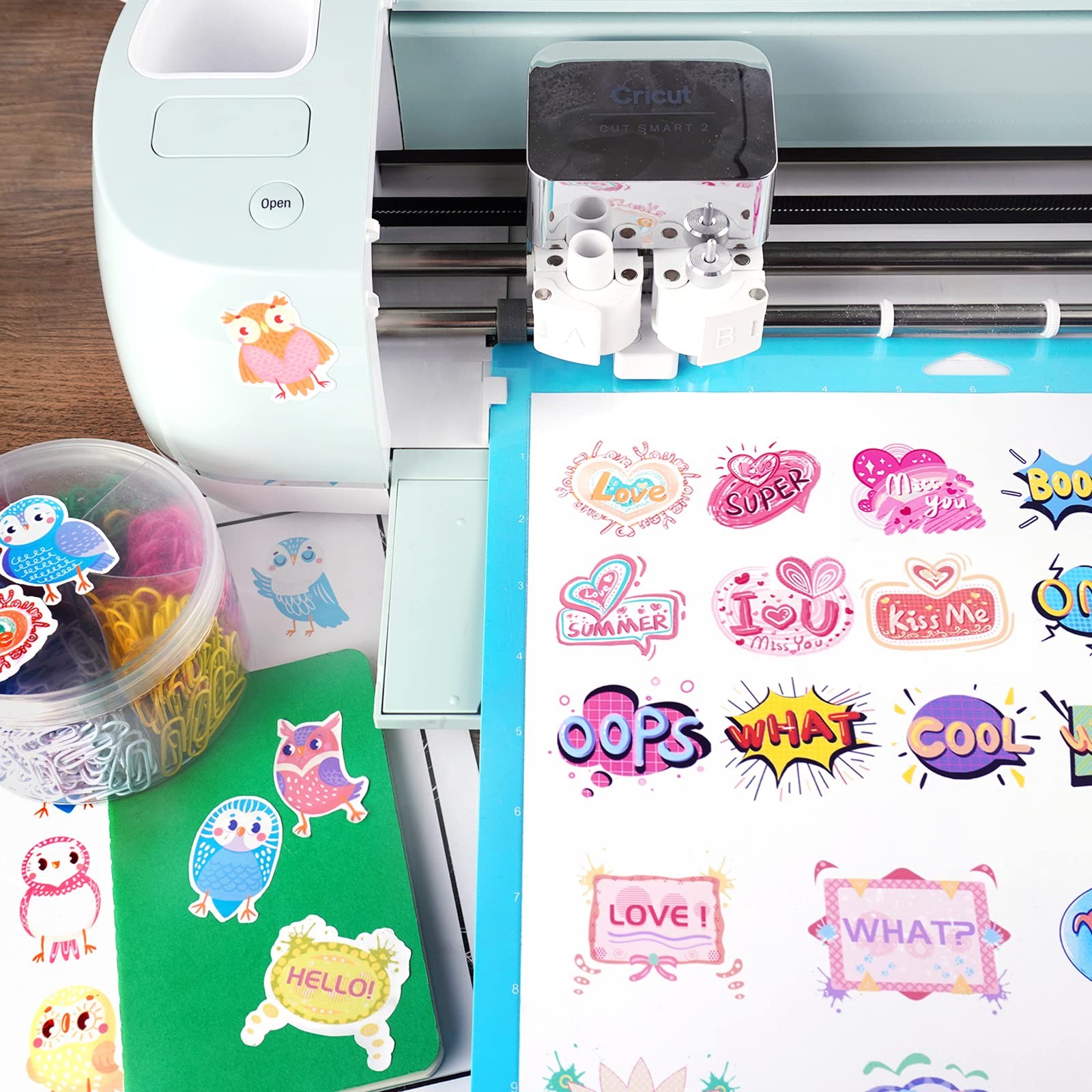 Printable Vinyl Glossy Sticker Paper for Inkjet Printer 100 Sheets White Wate…