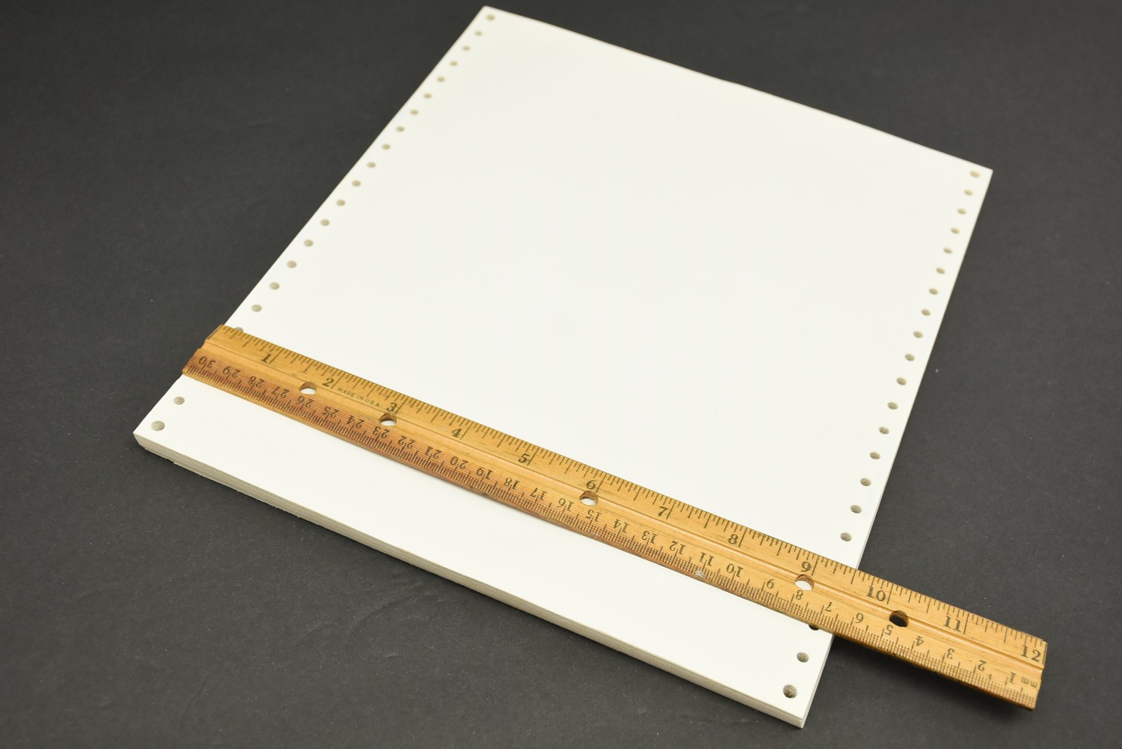 50pcs 1980s Memorex Dot Matrix Paper Smooth Edge Continuous Sheets 20lb 9.5×11″