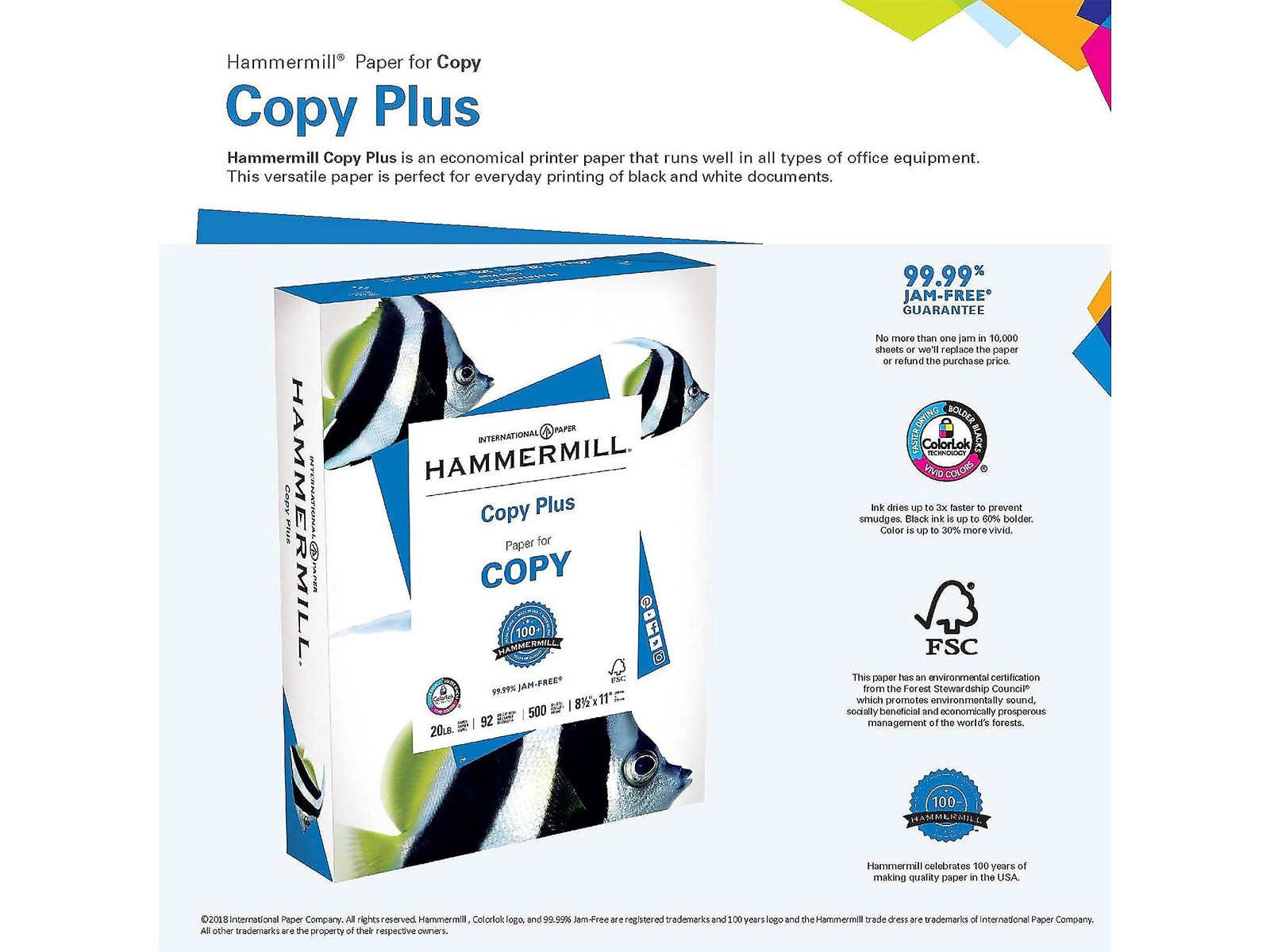 Hammermill Printer Paper, 20 lb Copy Paper, 11 x 17 – 5 Ream (2,500 Sheets) – 92