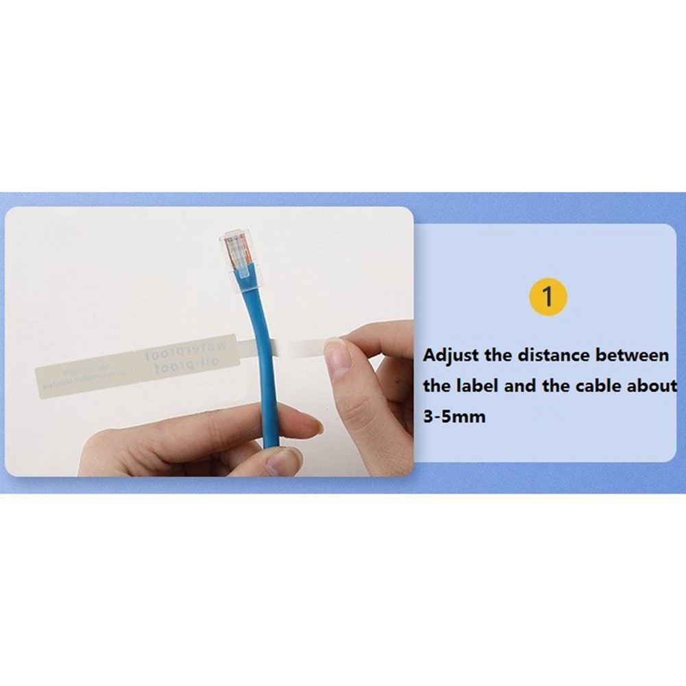 3X D11 Label Machine Stickers Cable Label Flag Pigtail Net2629