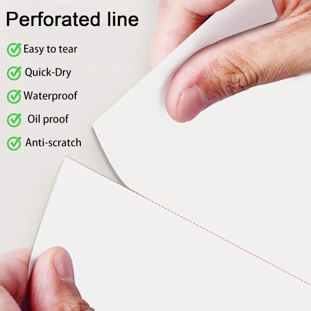 Folded A4 Thermal Continuous Paper 8.5×11″ For M08F M832 Hprt Printer 100-1000