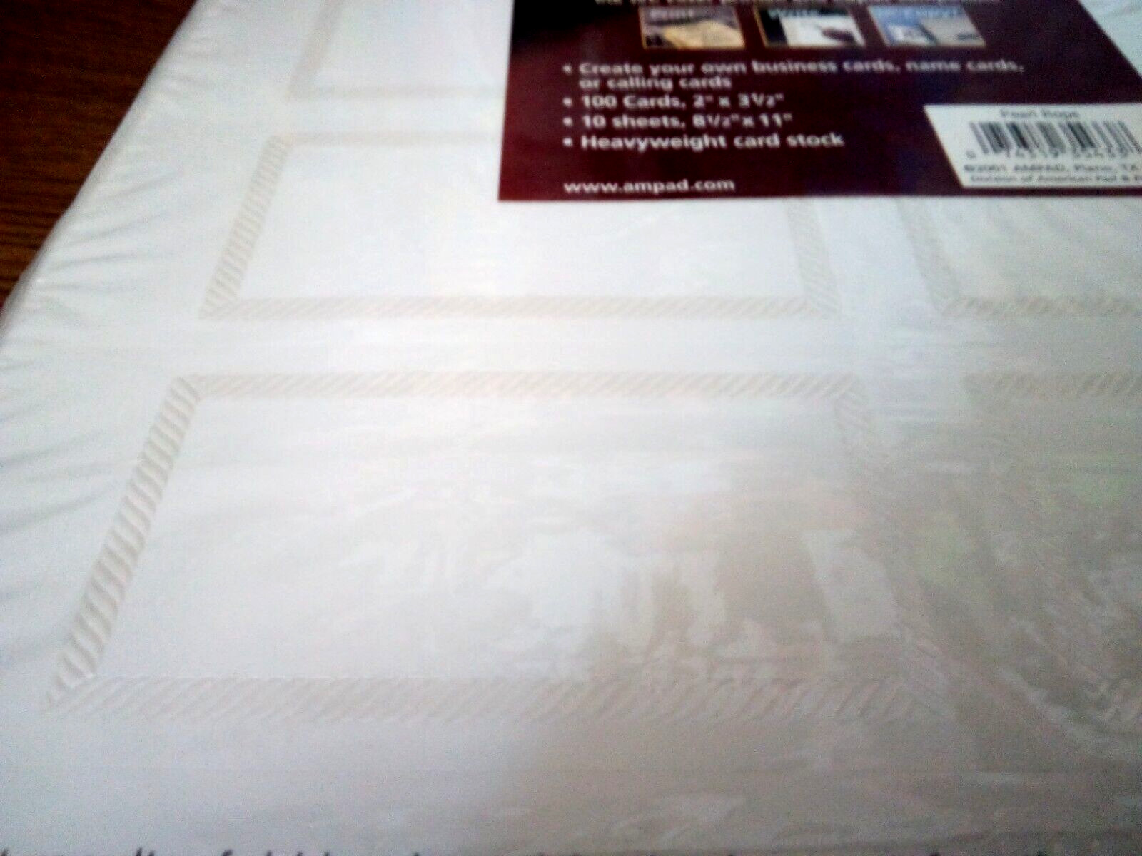 Regal Mills 80 Premium Mini Cards 2 × 3.5″ 8 Sheets 8 1/2 × 11″ Pearl Rope