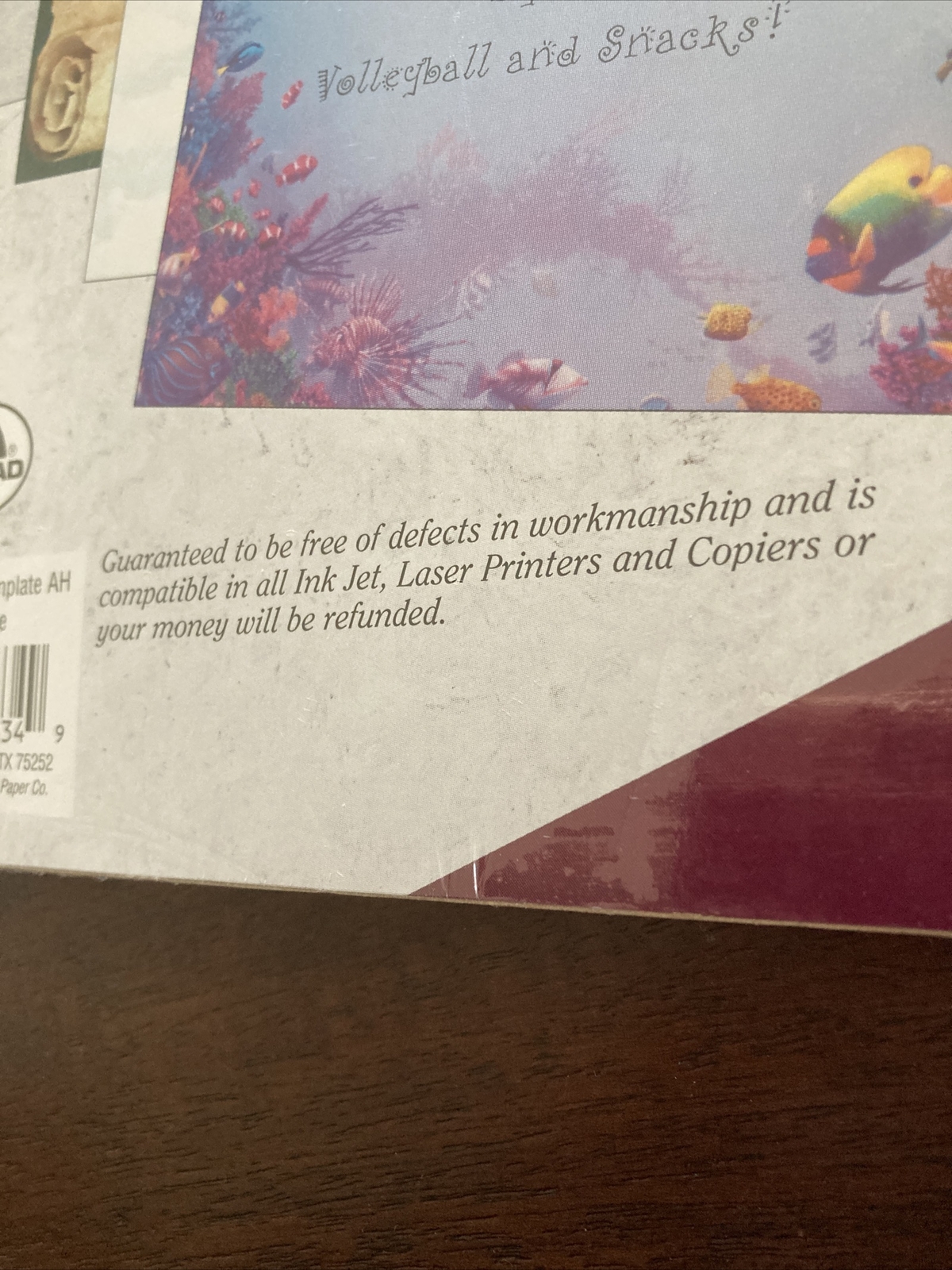 Flyer Invitation Paper 100 Ct Heavyweight 24# Inkjet Copy Floral Vase Background