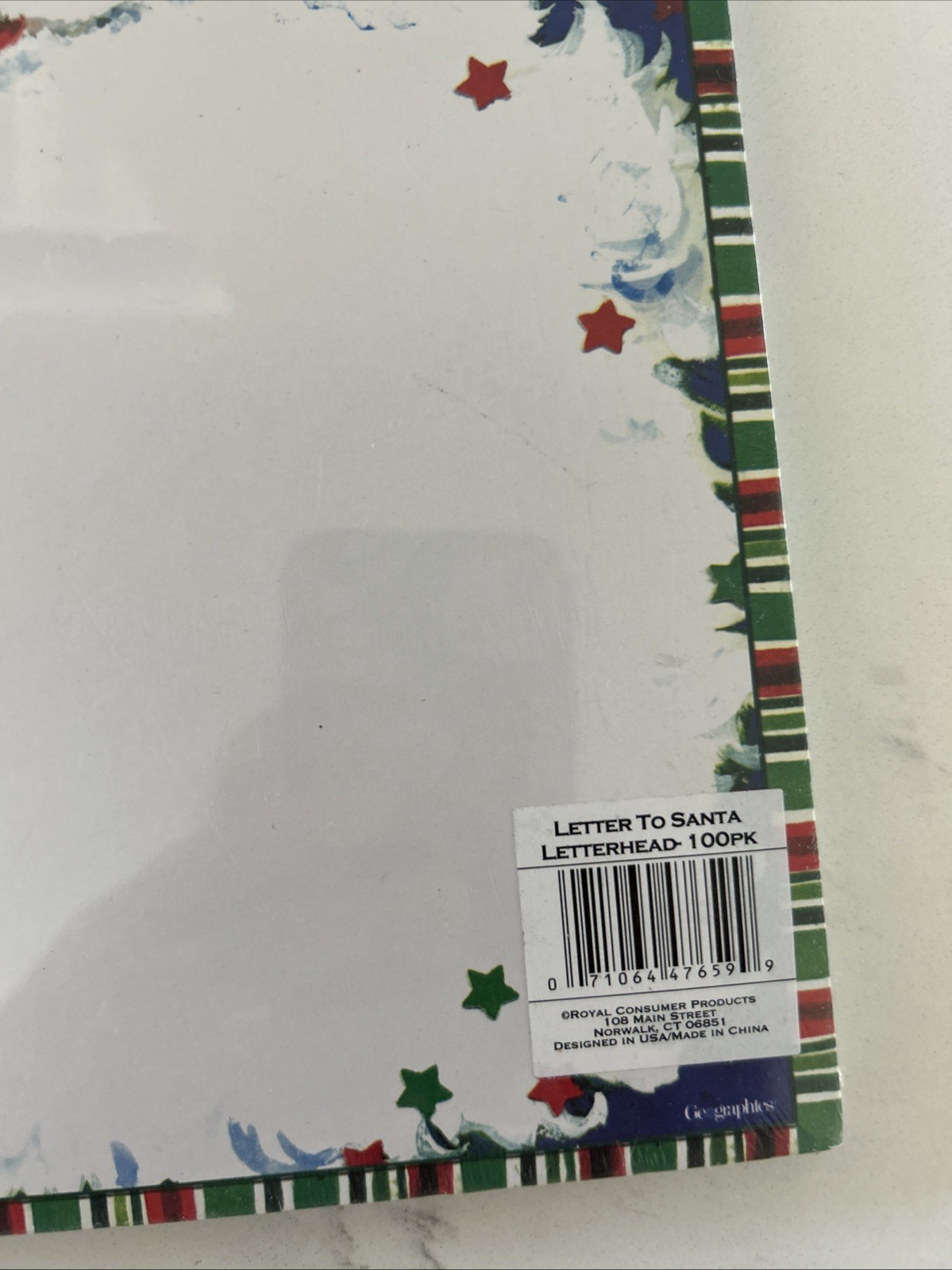 Holiday Letter Festive design Computer Paper 100 Sheets New & Sealed Santa
