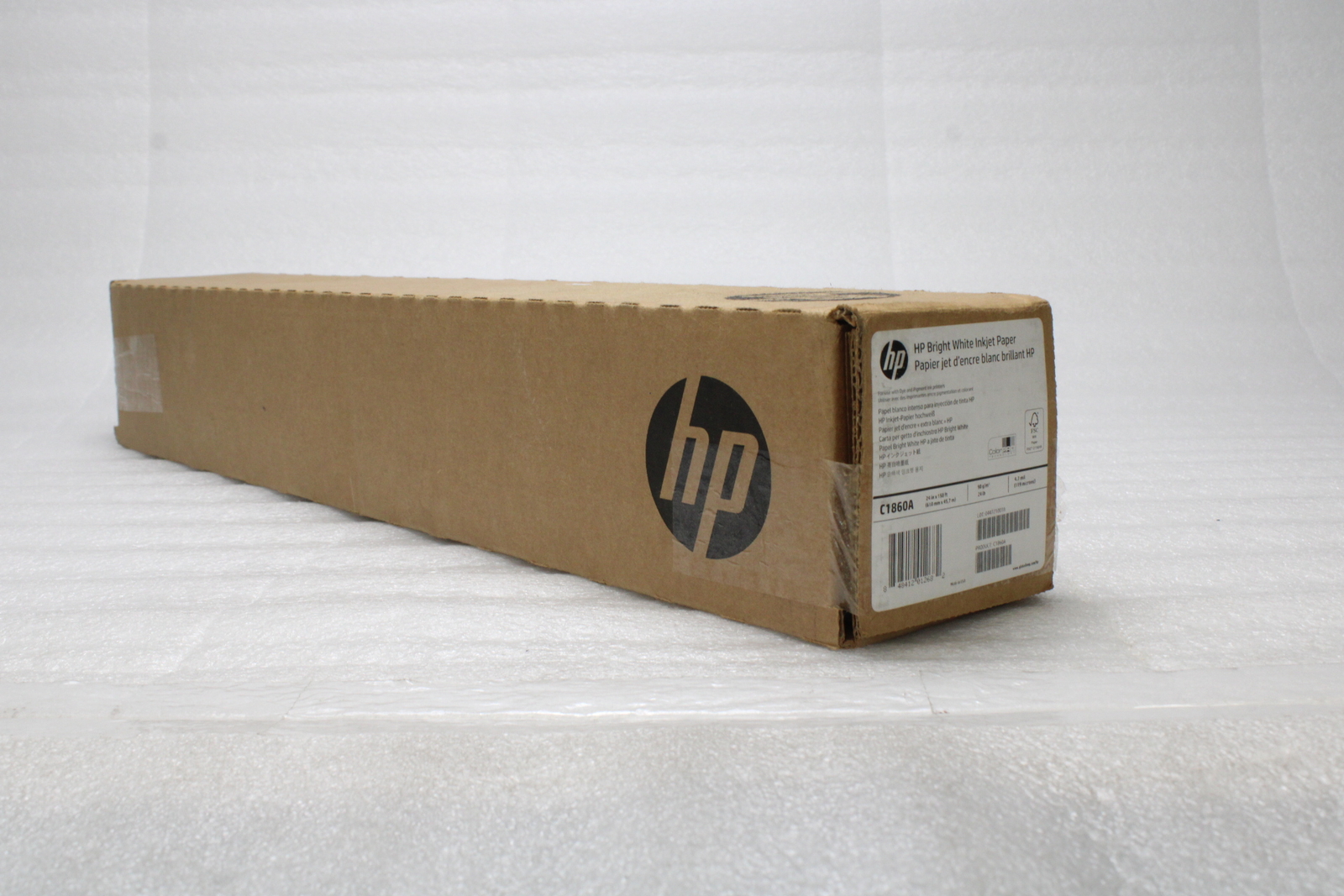 GENUINE OEM HP C1860A Bright White Inkjet Paper 4.7mil 24″x150′ 24 lb
