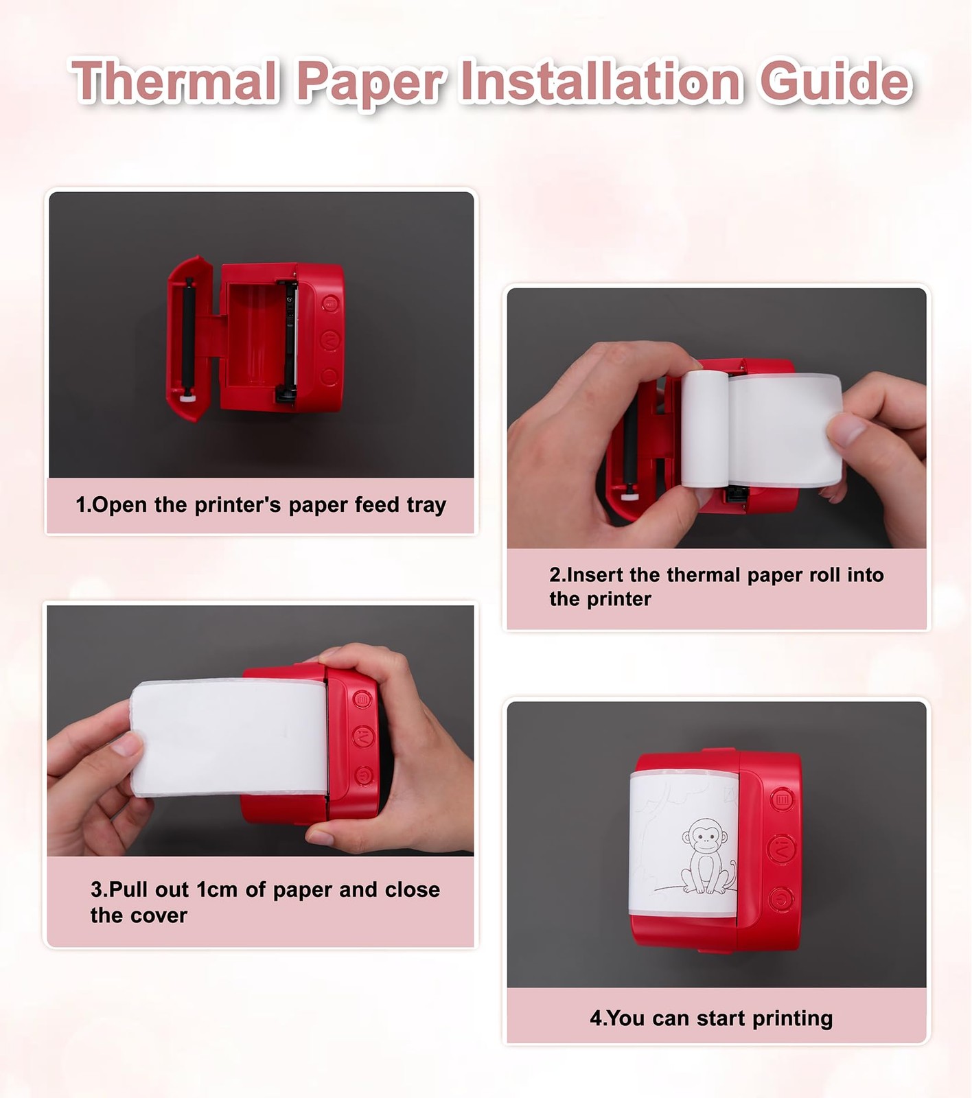 10 Rolls Mini Thermal Printer Sticker Paper – 57mm x 25mm | BPS/BPA-Free | Se…