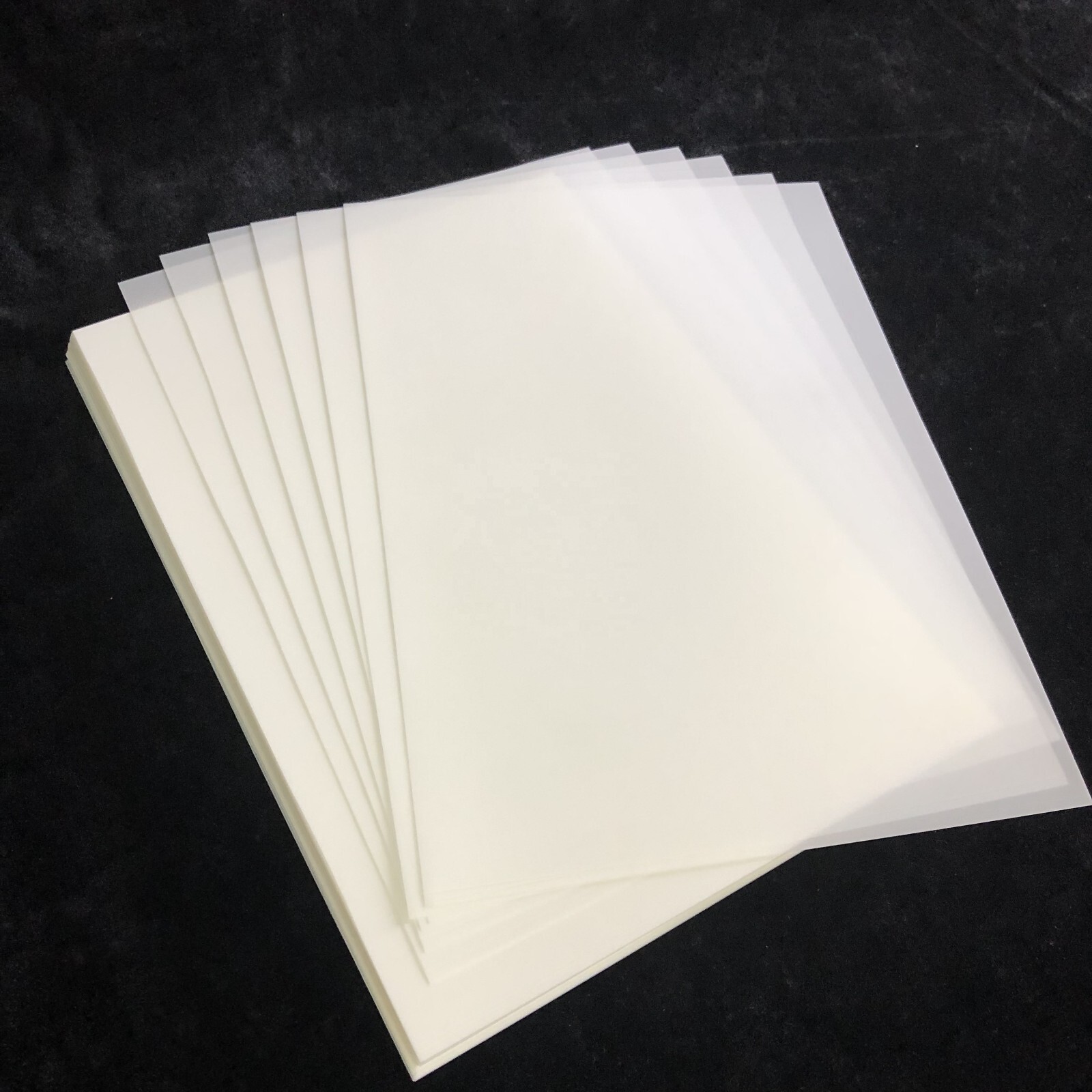 50 sheets，Waterproof Quick Dry Milky Inkjet Screen Printing Film 8.5 x 14 inch