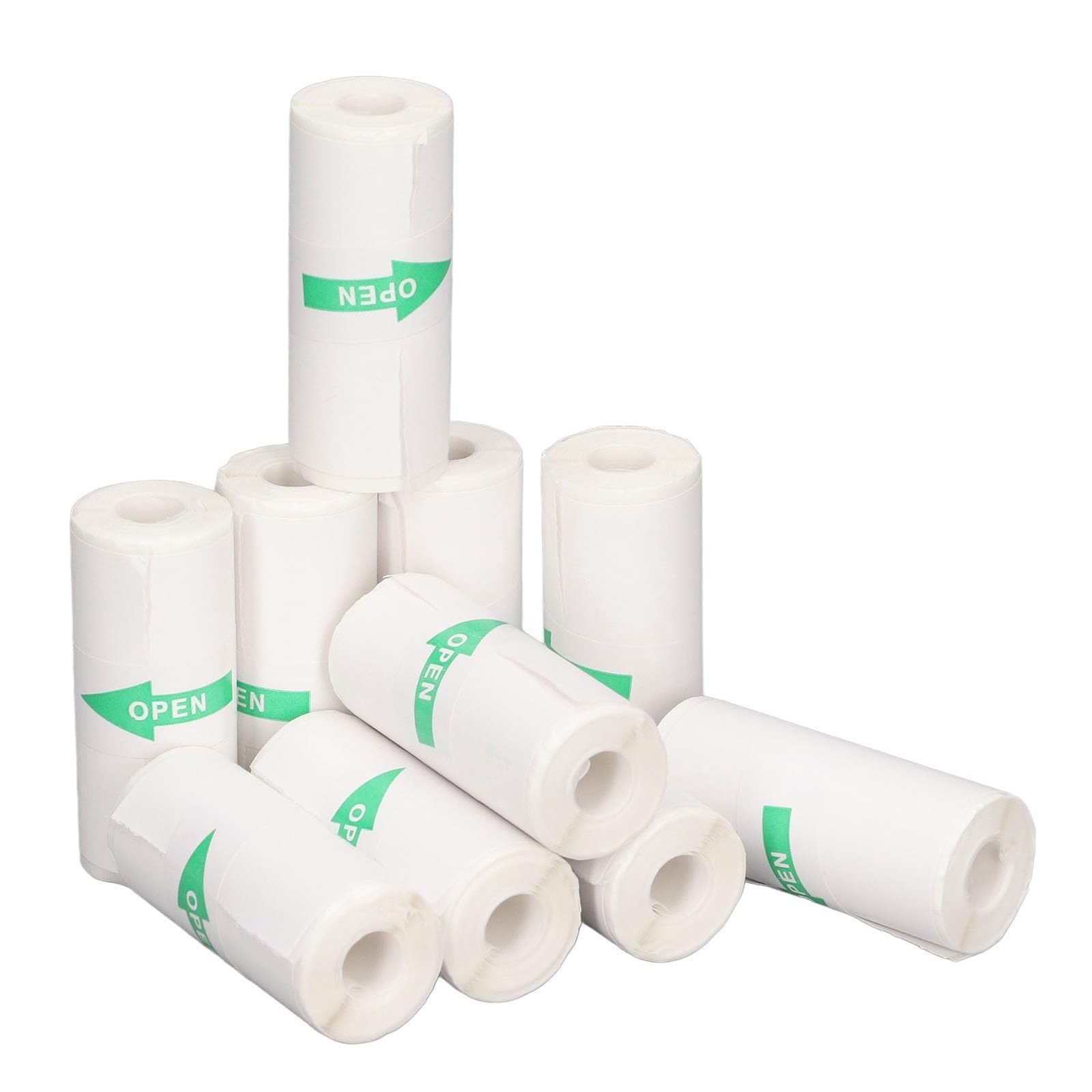 Self-Adhesive Mini Thermal Printer Paper Rolls 57x25mm, 10 Rolls Sticker Paper f