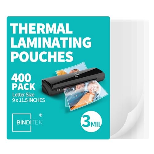 400 Pack 3 Mil Thermal Laminating Pouches, 9×11.5 Inches 3 Mil-400 Pack