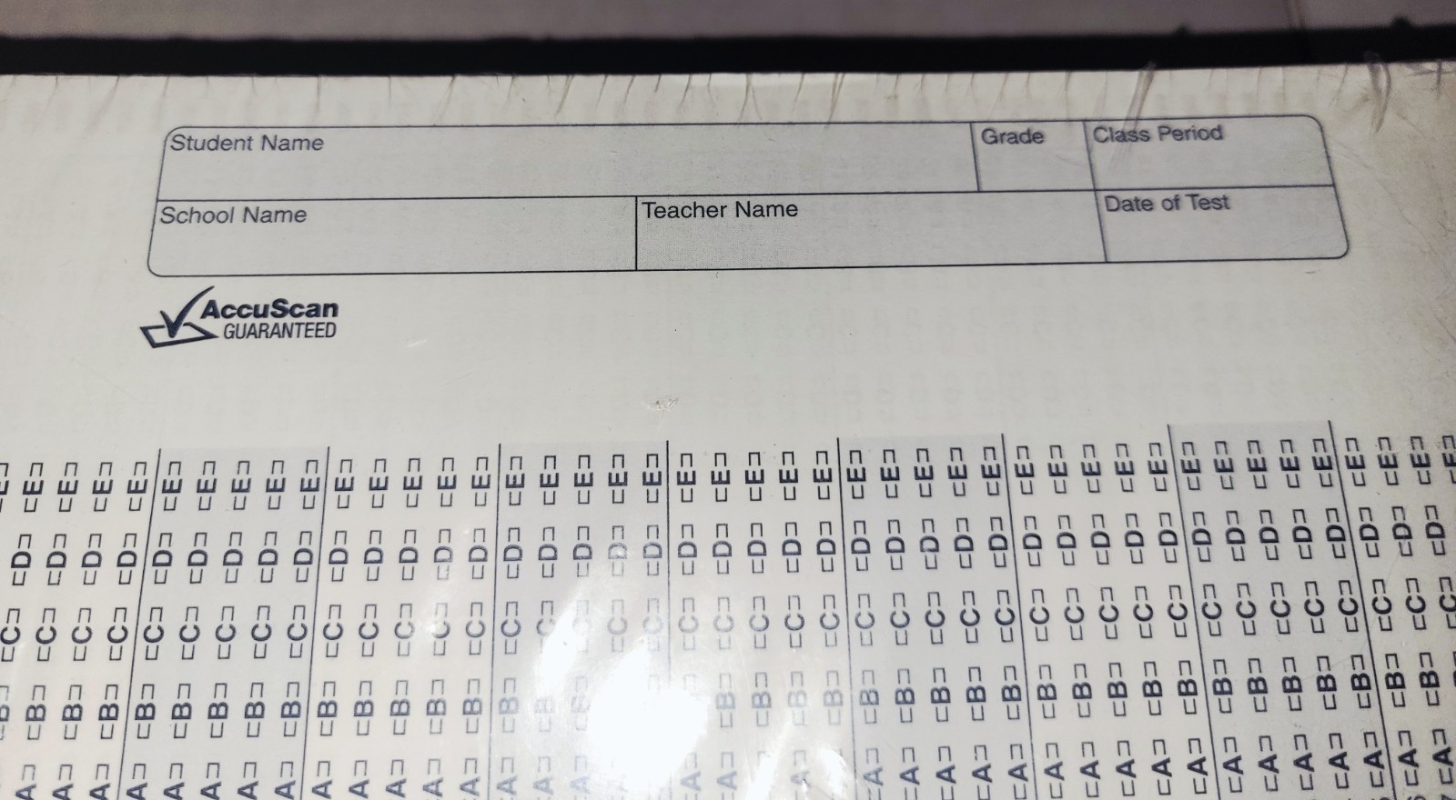 Sealed Apperson DATALINK 1200 – Pack of 500 – Data Answer Sheet Forms (28510)