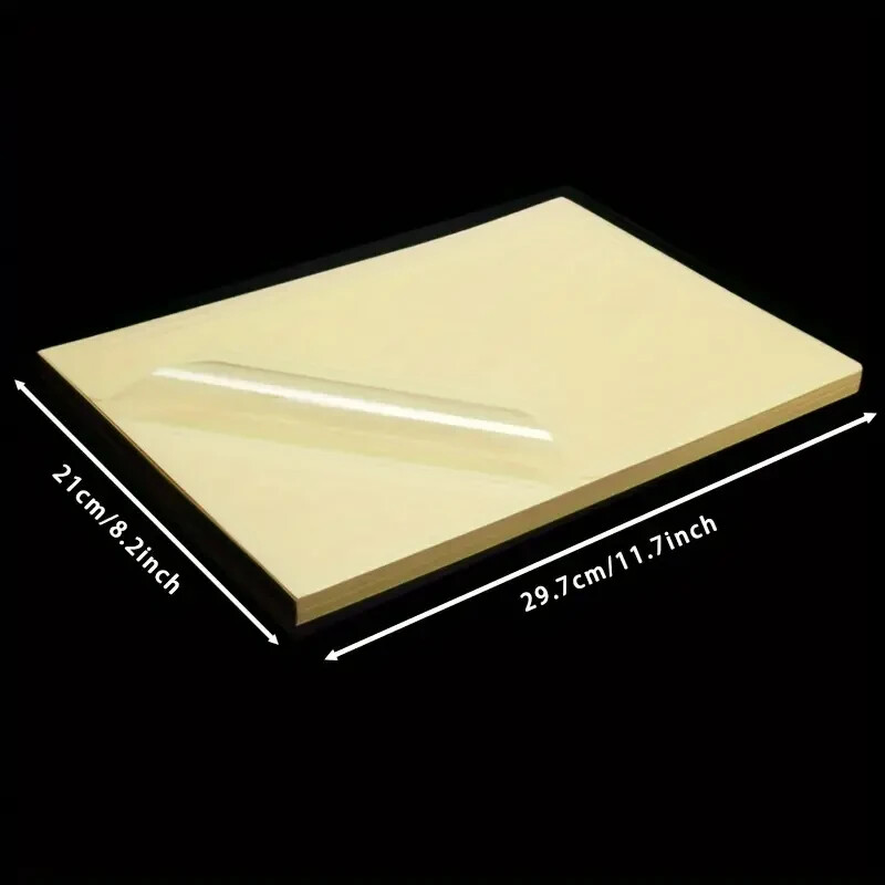 Clear Glossy Self Adhesive A4 Sticker Paper/Label for Inkjet & laser