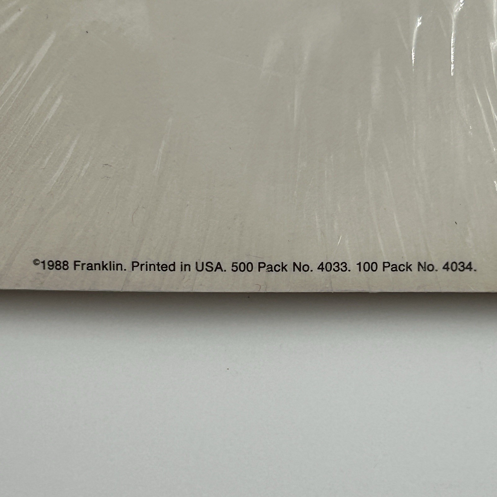 Vintage 1988 FRANKLIN White Printer Paper Model 4034 9.5×8.5 Planner 100 Sheets