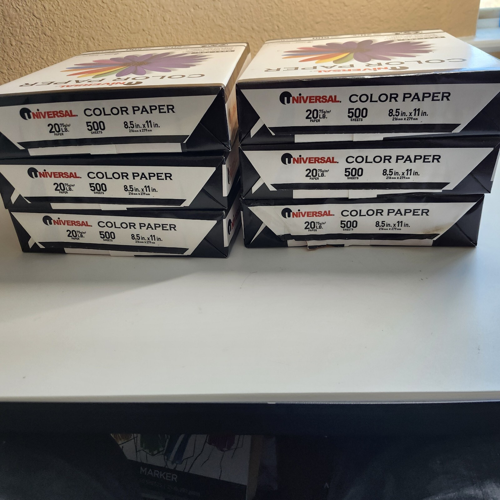 Universal Colored Paper 8.5×11 Goldenrod, 20lb, 500sheets/Ream UNV-11205