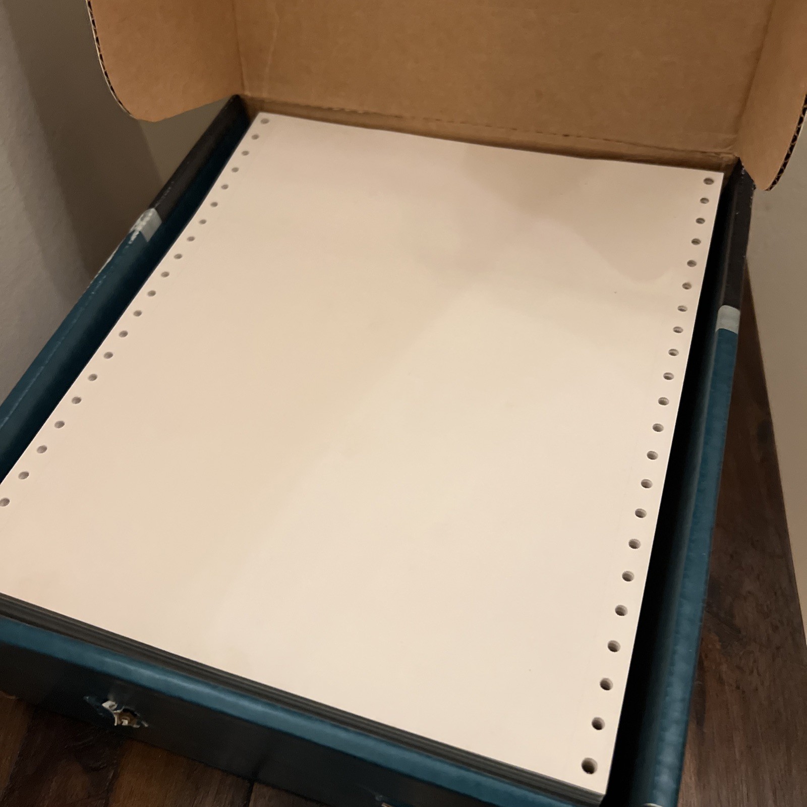 Legacy Computer Paper 9.5 X 11 Fan Fold Track Feed 1000 Sheet Open Box Matrix