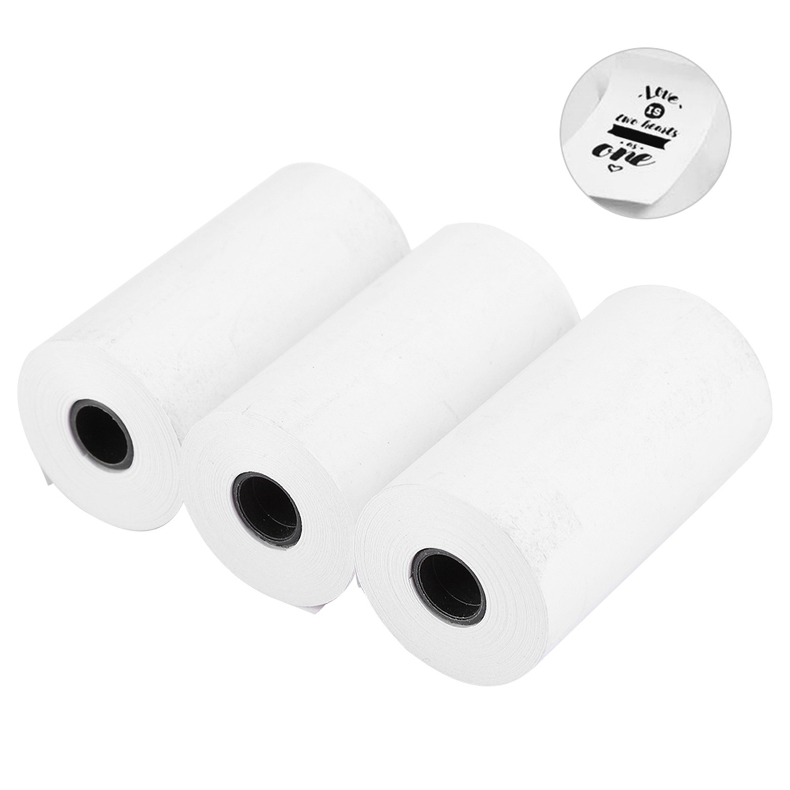 ｀3PCs Thermal Paper Printing Machine Accessories Waterproof 57MM For Peripage