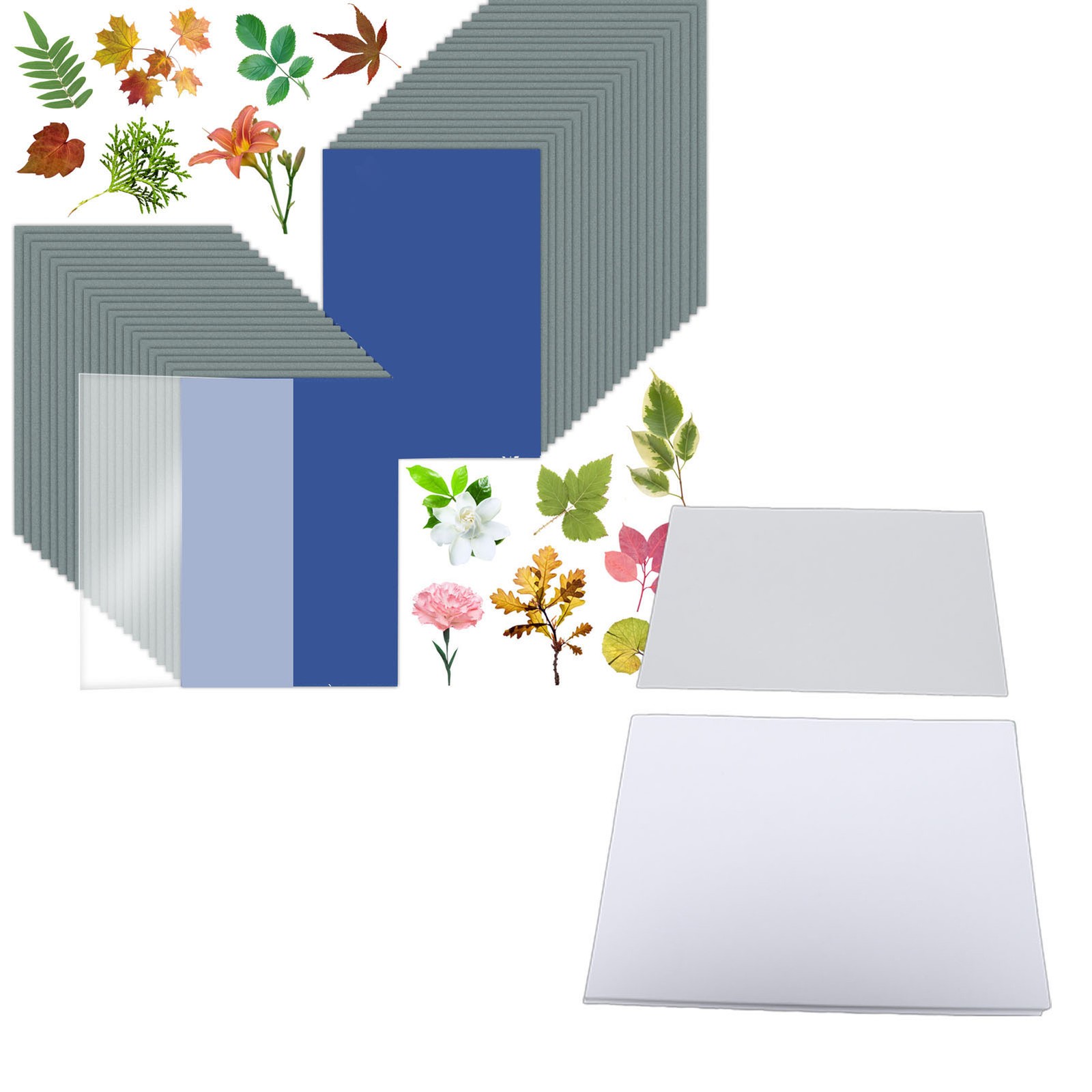 A5 Sun Print Paper Kit Cyanotype Paper 24Pcs With Pad