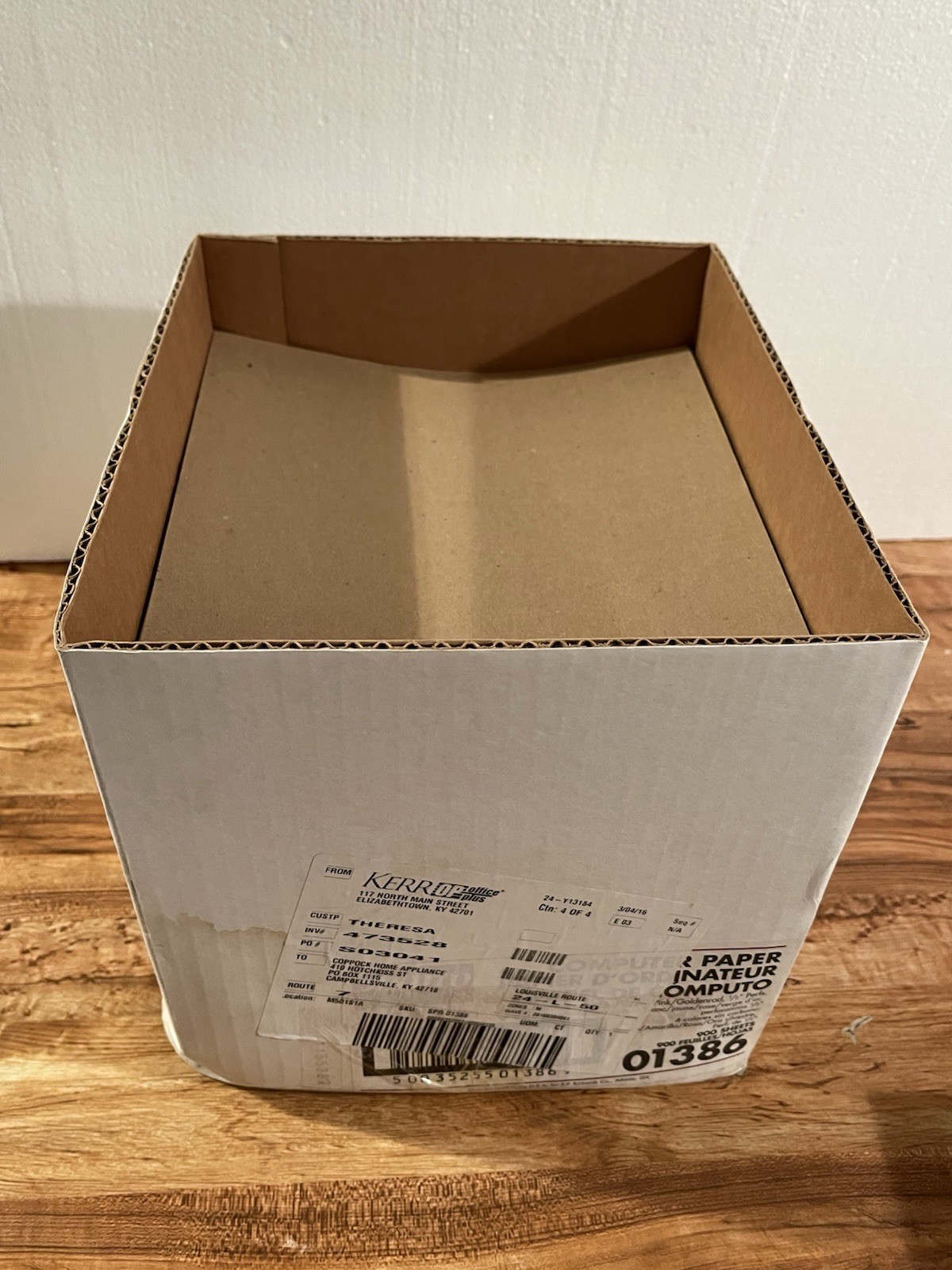 Sparco Dot Matrix Printer Paper 4 Color White/Yellow/Pink/Goldenrod ½” Perfs