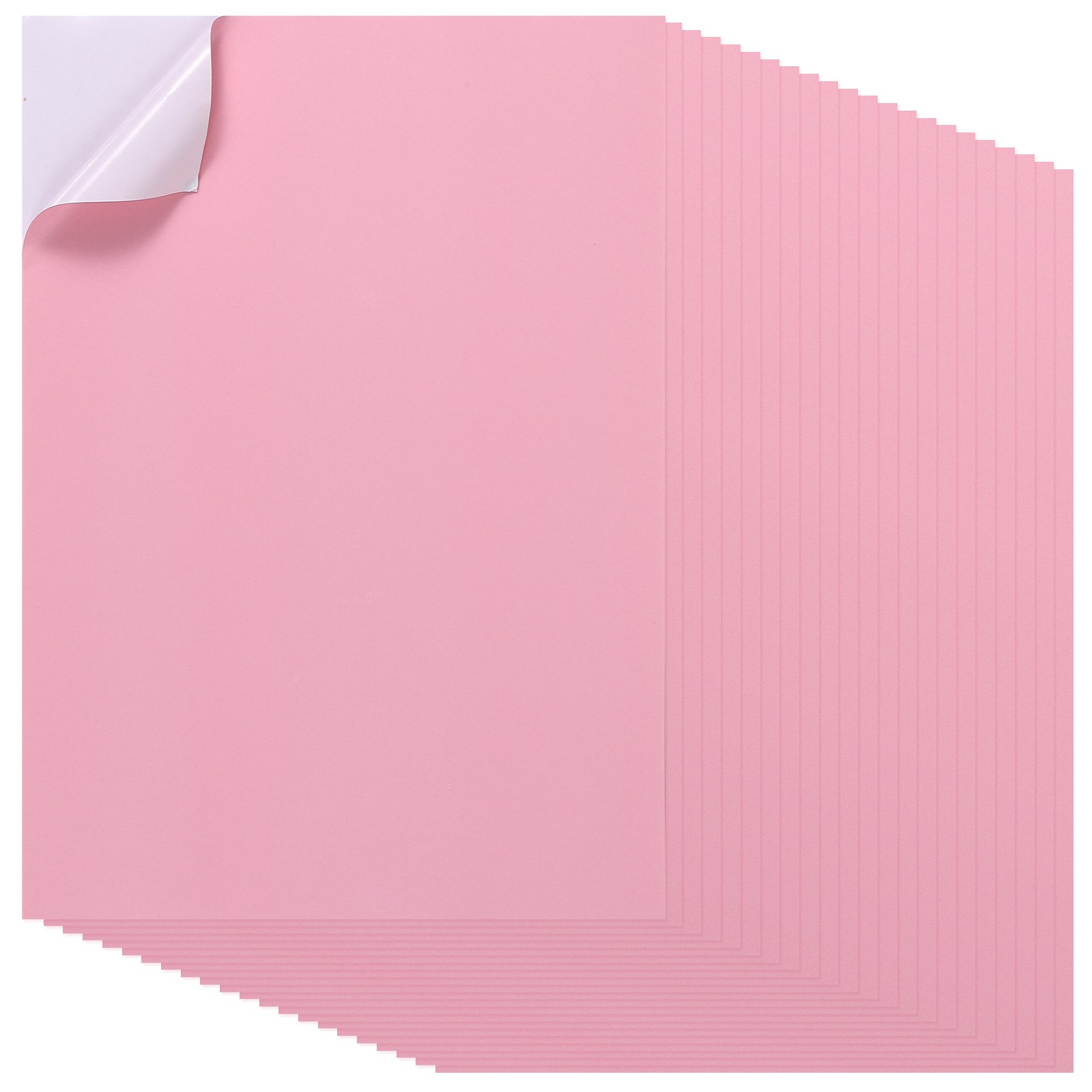 40Pcs Full Sheet Label Sticker Paper, A4 Shipping Labels, Pink
