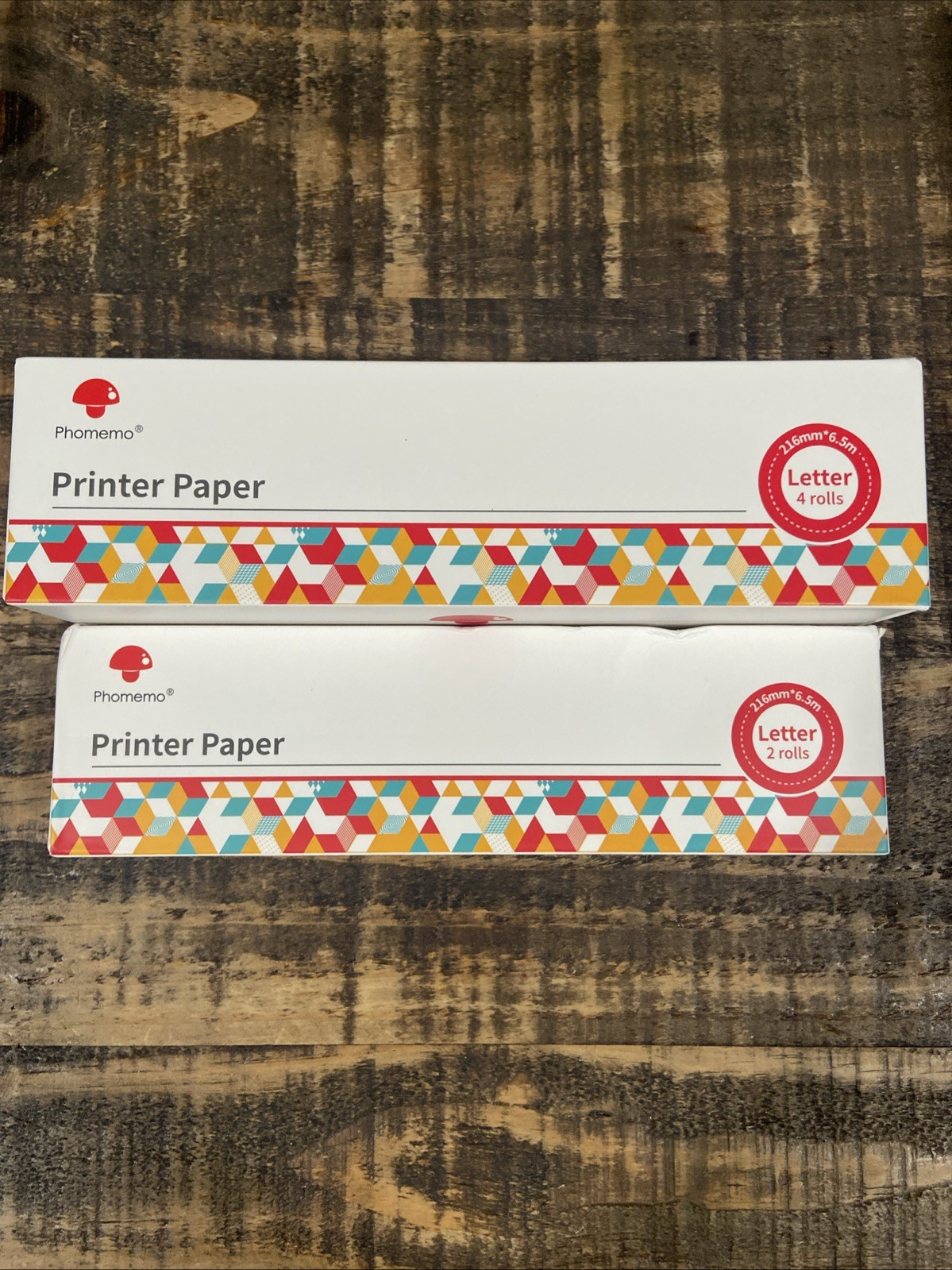 Phomemo Printer Paper Q22-RMBW Black on White Thermal (6 Rolls)