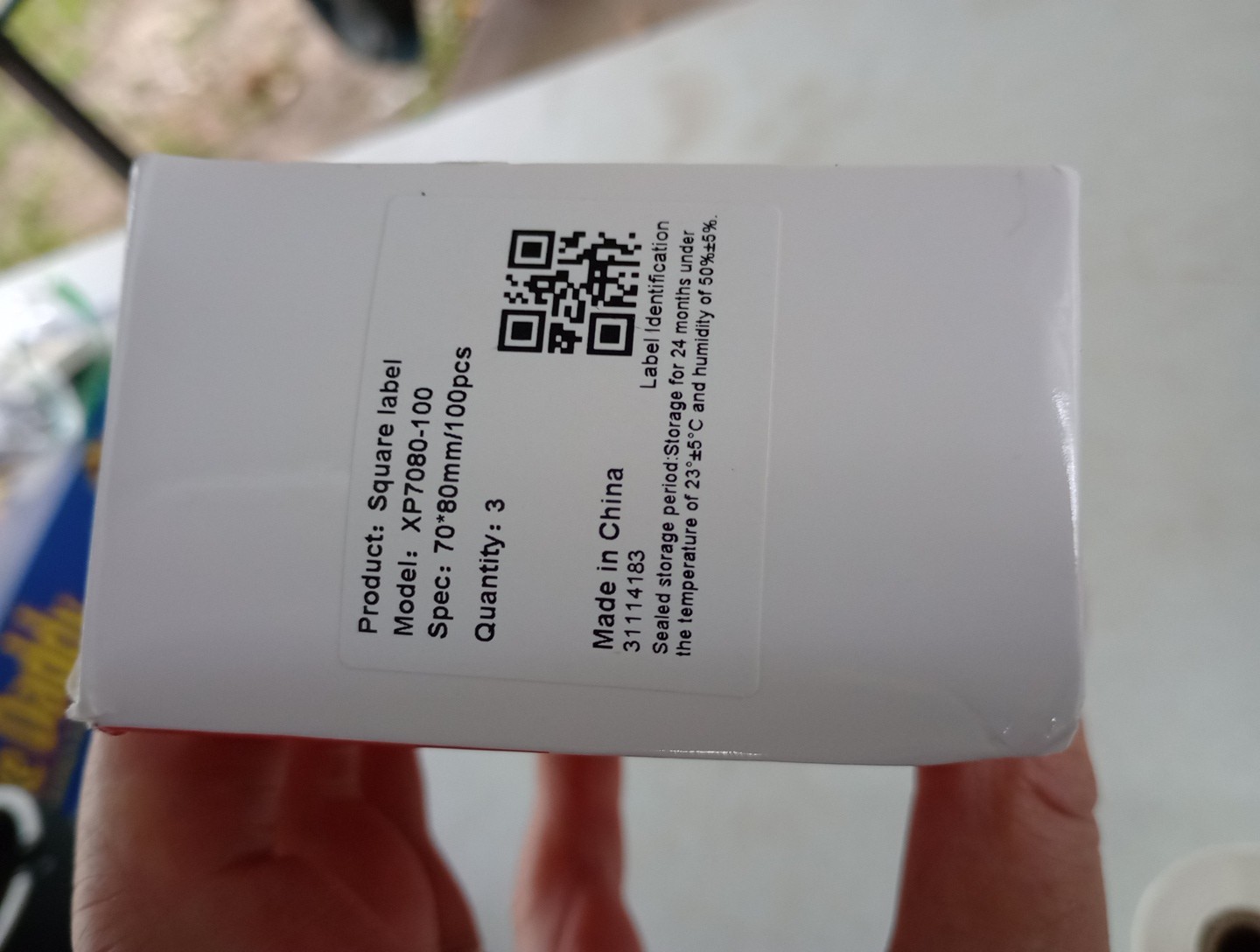 3 Square 70*80mm White Self-Adhesive Thermal Label for Phomemo M200/M220 Printer