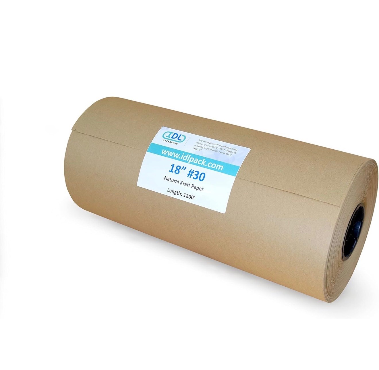IDL Packaging Large Brown Kraft Paper Roll 18″ x 1200 feet (14400 inches) – N…