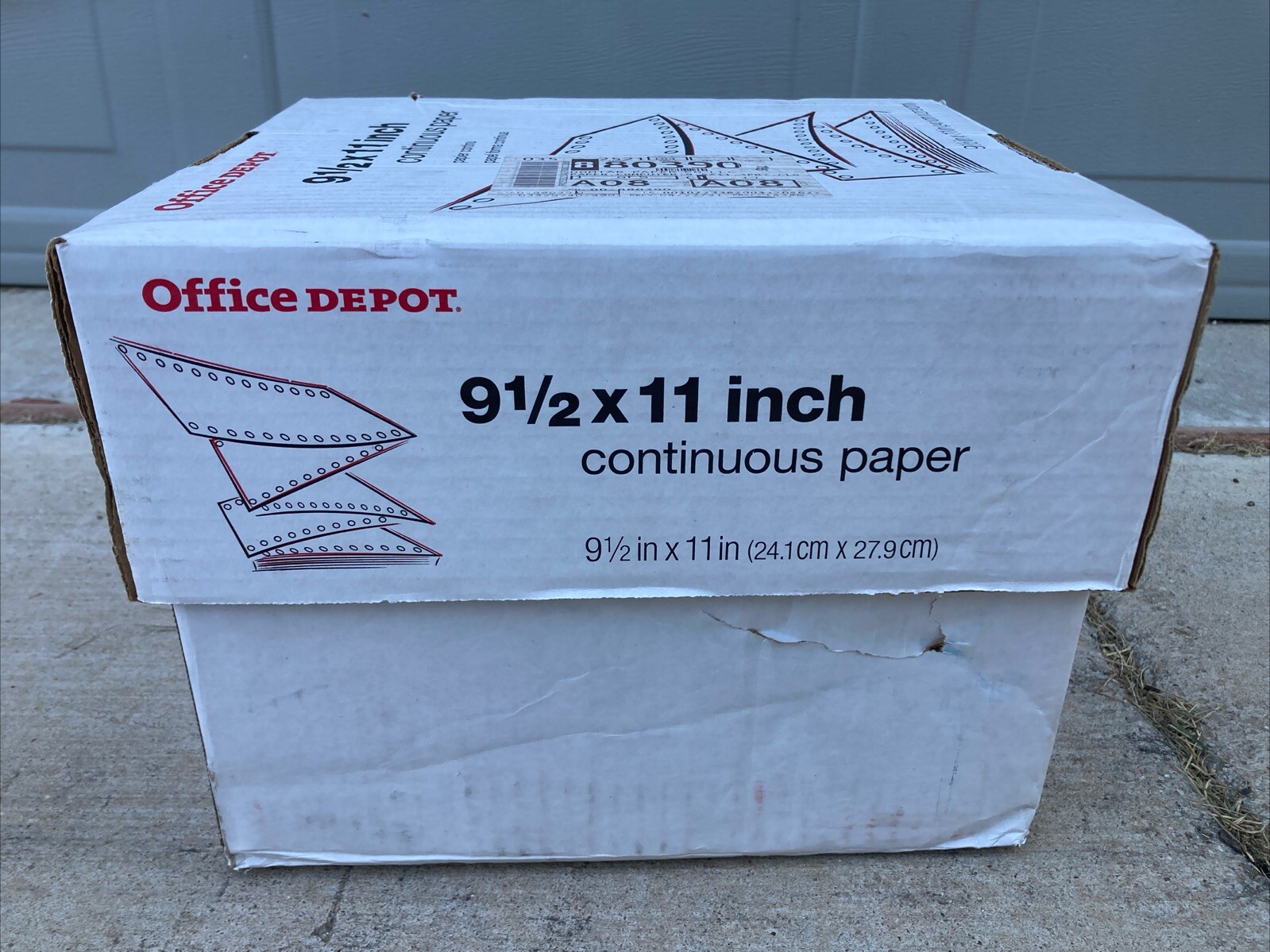 Continuous MultiPart Paper 9.5″x11″ 1000 Sheets White Yellow Pink Office Depot
