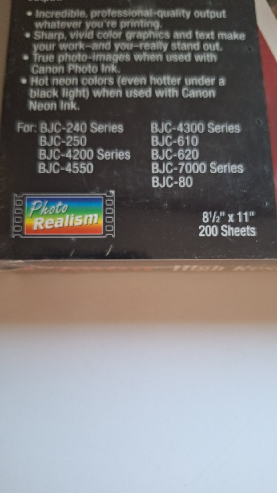 Canon HR-101 High Resolution Paper 8.5×11 200 Sheets Vintage Inkjet Photo Paper