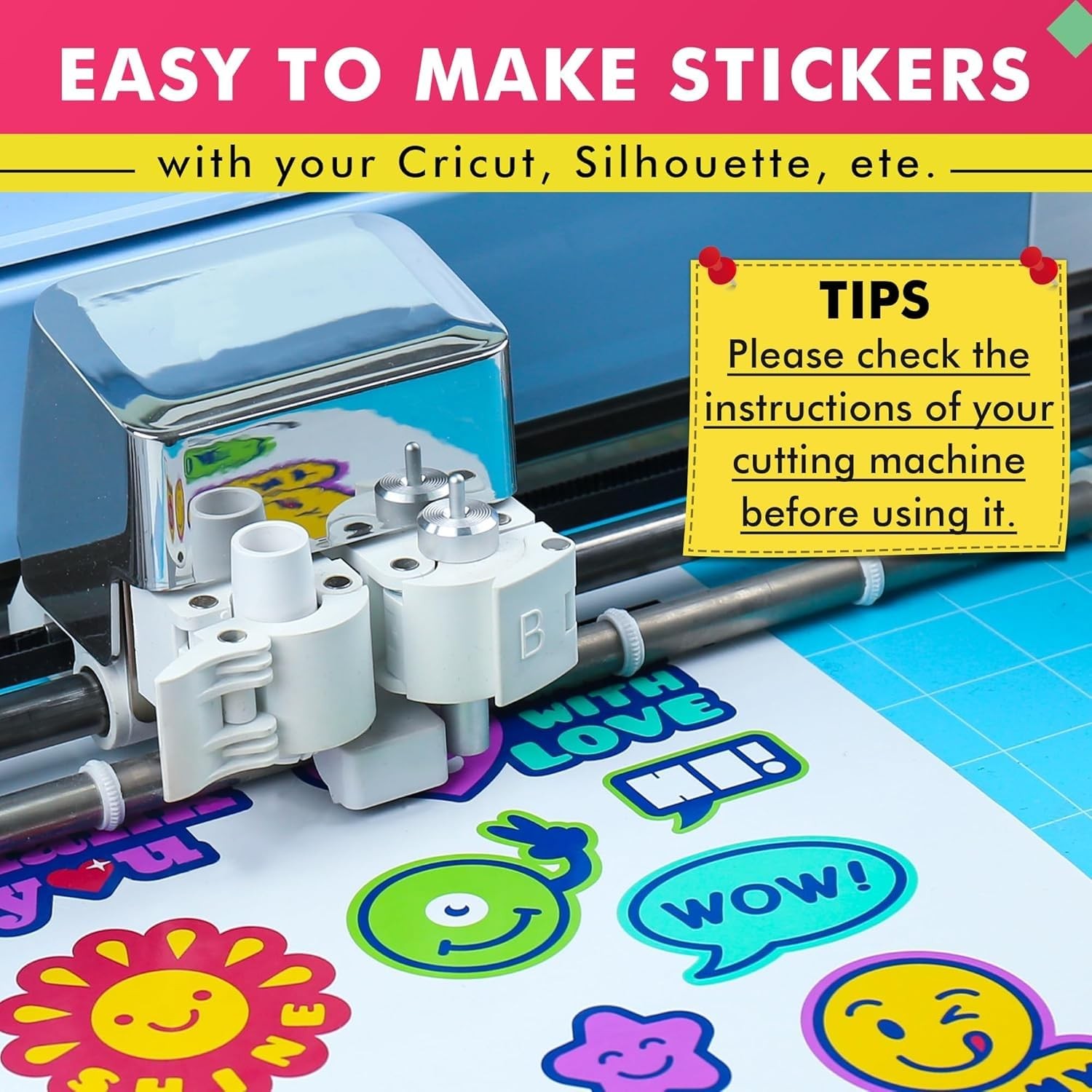 Koala Printable Vinyl Sticker for Inkjet and Laser Printers, 25 Sheets Glossy…