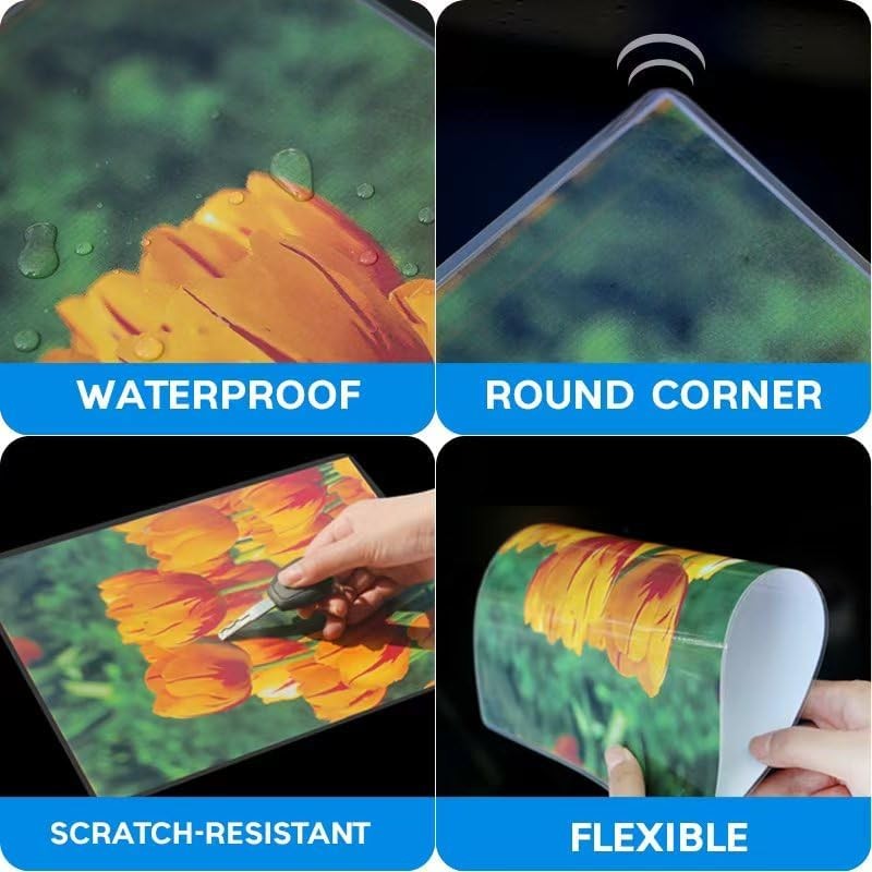 Thermal Laminating Pouches 6.3 x 4.3-Inch Laminating Sheets, 50-Pack, 5mil
