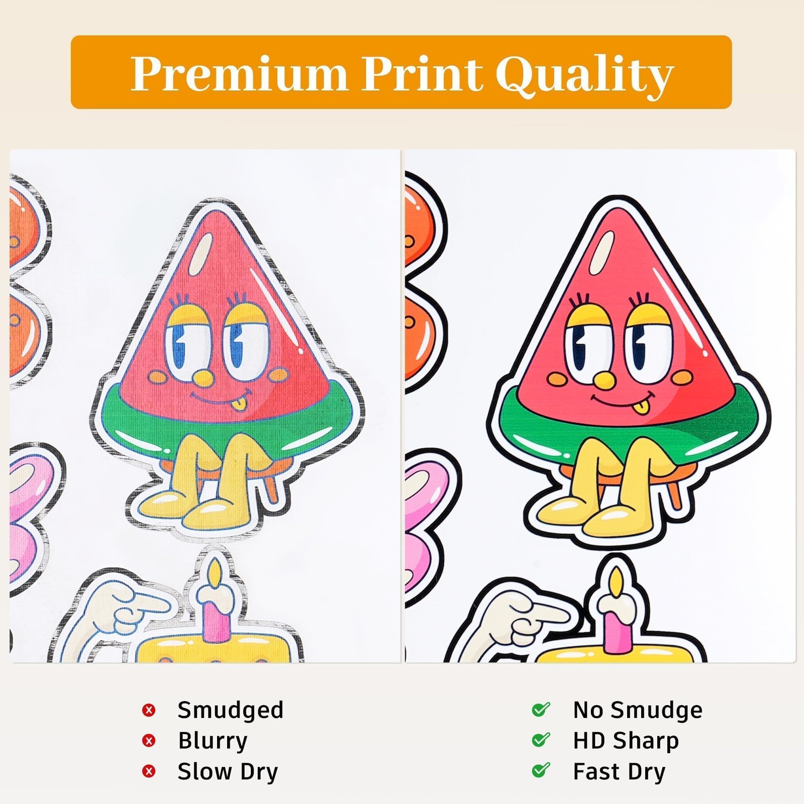 Printable Vinyl Sticker Paper, 50 sheets Matte Waterproof White 8.5×11